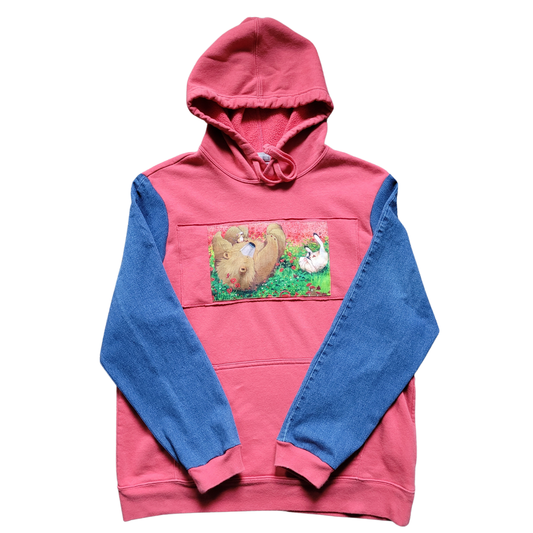 Red "RED" Bear Hoodie - Small - $120