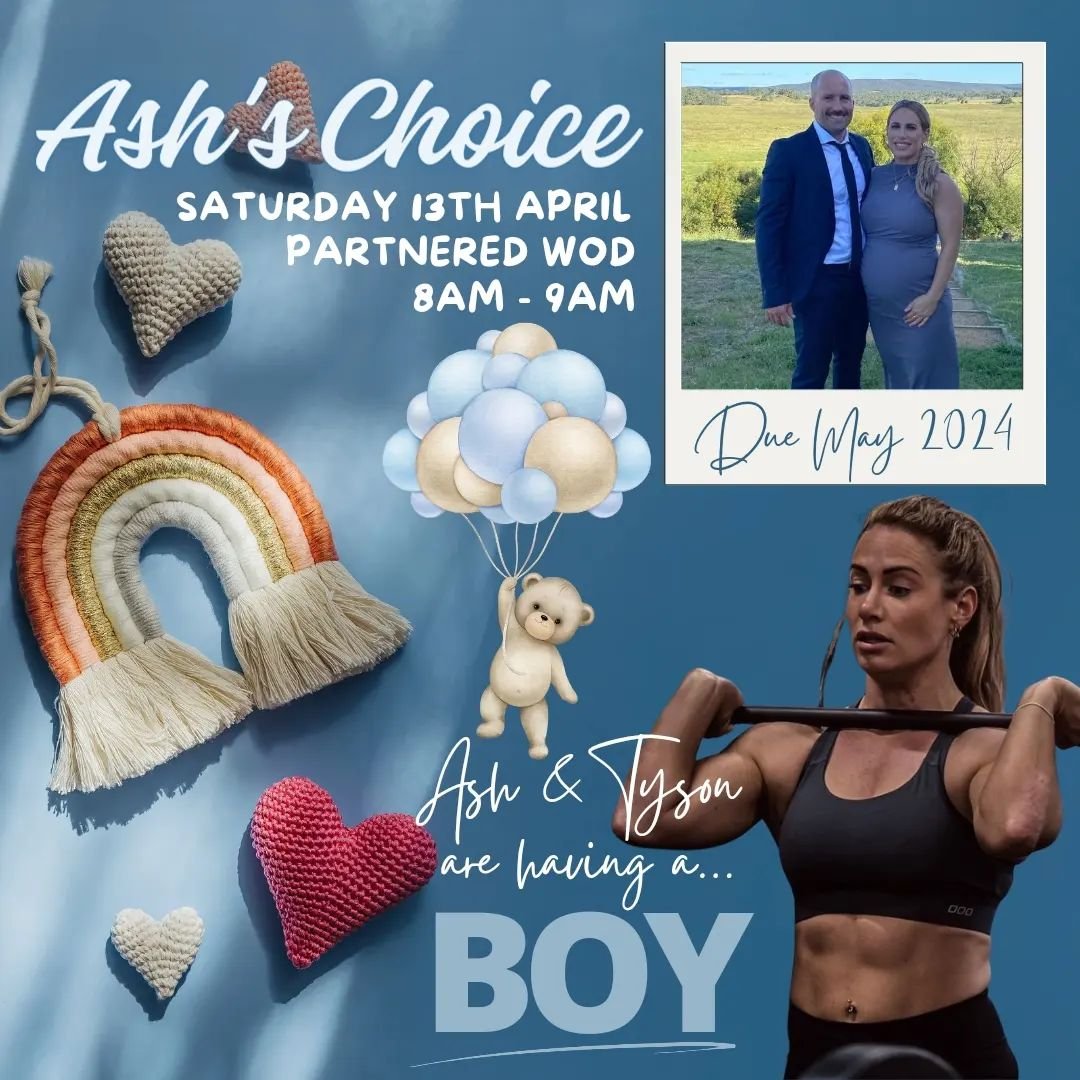 We have another CXT bubba on the way💙

This Saturday is Ash's Choice💪🏽 To celebrate the new baby on the way, Ash is going to choose the exercises, and Vinny will put a partnered workout together for everyone to complete😊

Congratulations to both 