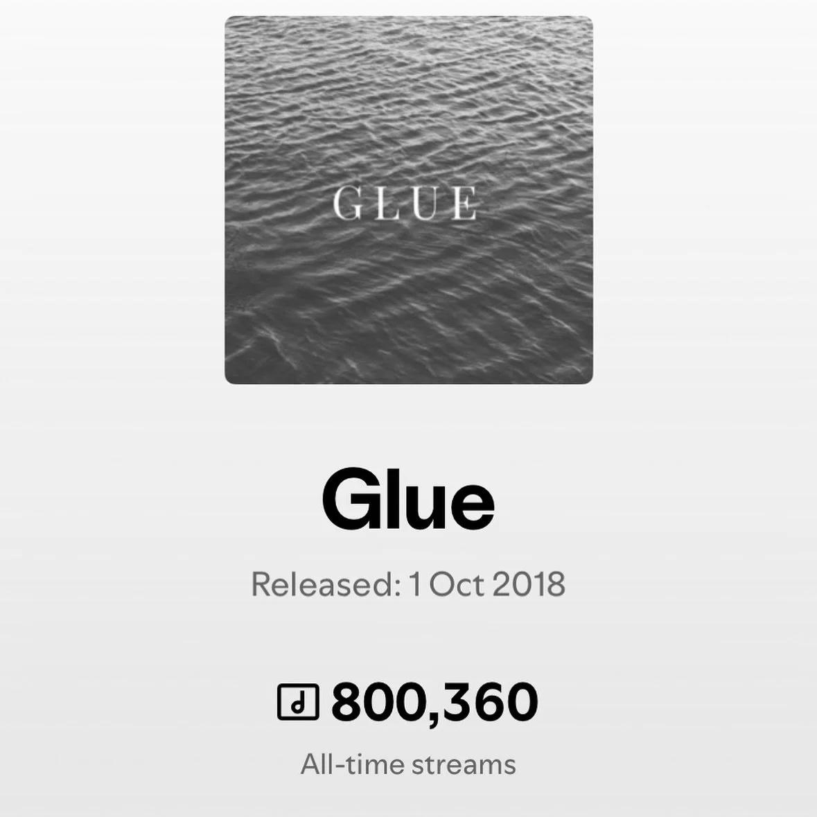 spotify sucks but thank you for listening to this song 800,000 times wow. i still can&rsquo;t believe it. thank you. 🥹💕 new music coming soon! 👀