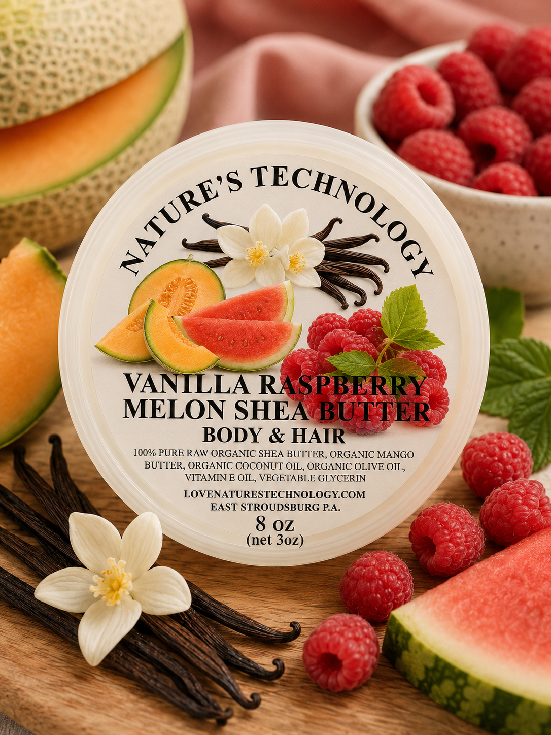 Vanilla Raspberry Melon Butter