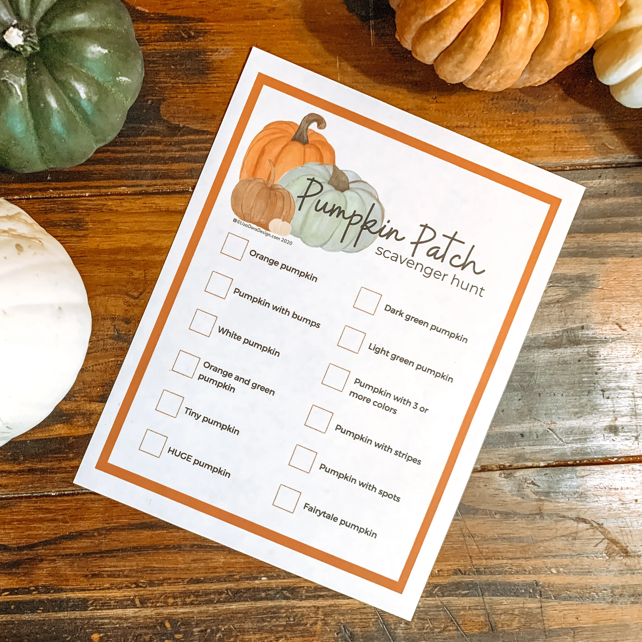 Fall pumpkin activity for preschool Friday fun with watercolor printable by Liza Dora Books