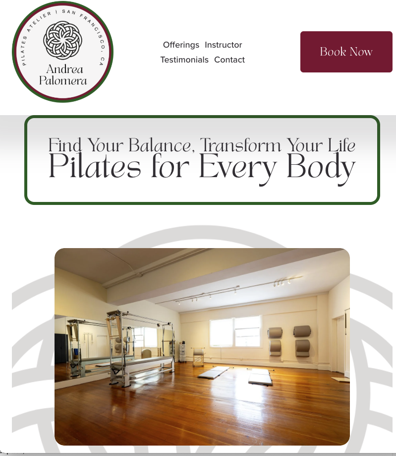 Website: Andrea Palomera Pilates Atelier
