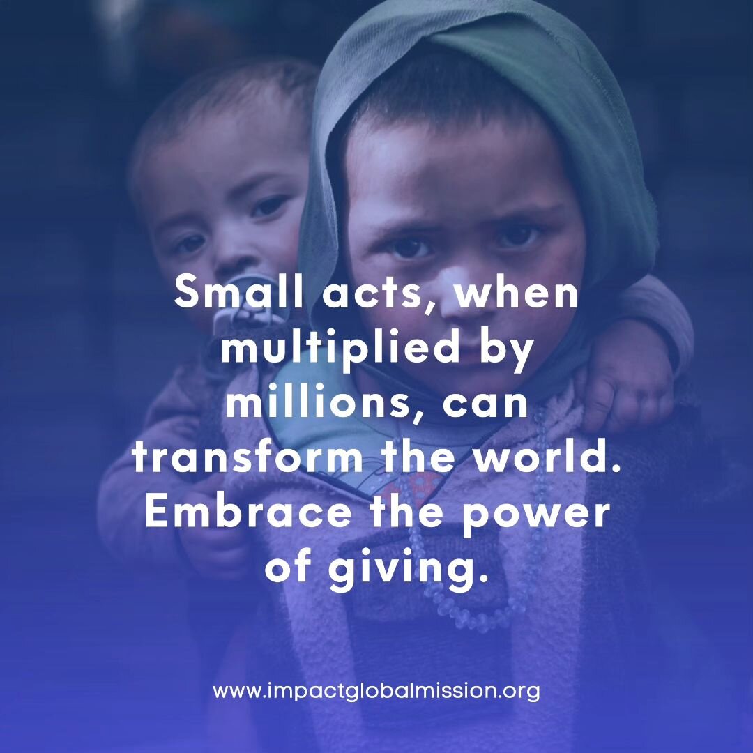 Be the Change, Make the Impact: Your donation is more than a contribution; it's a catalyst for positive transformation. Join hands with us to create lasting change ❤️🤗

Join us:&nbsp;www.impactglobalmission.org

#SpreadLove #SupportingOthers #MakeAD