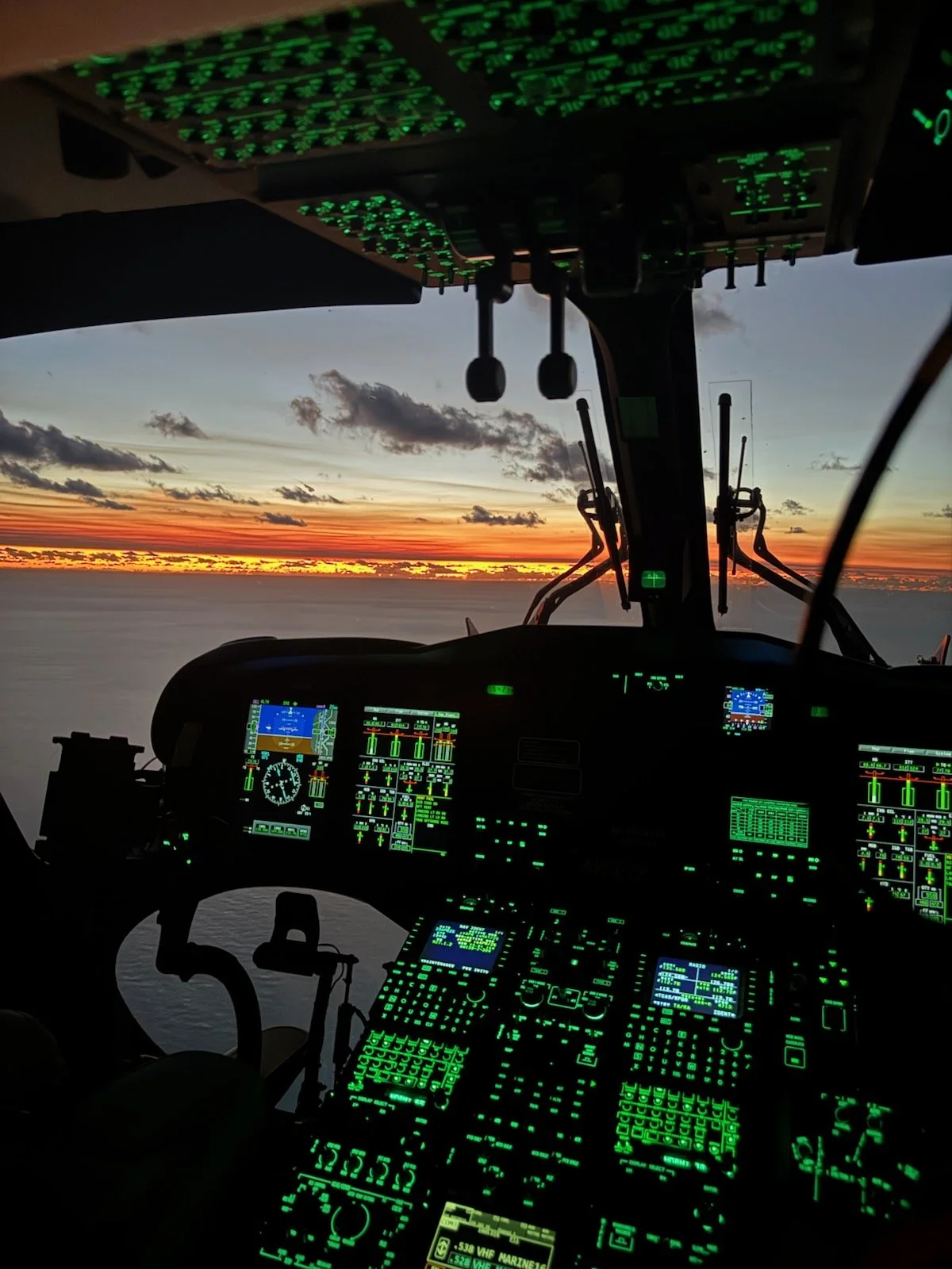 Sinking vessel located in the darkness 