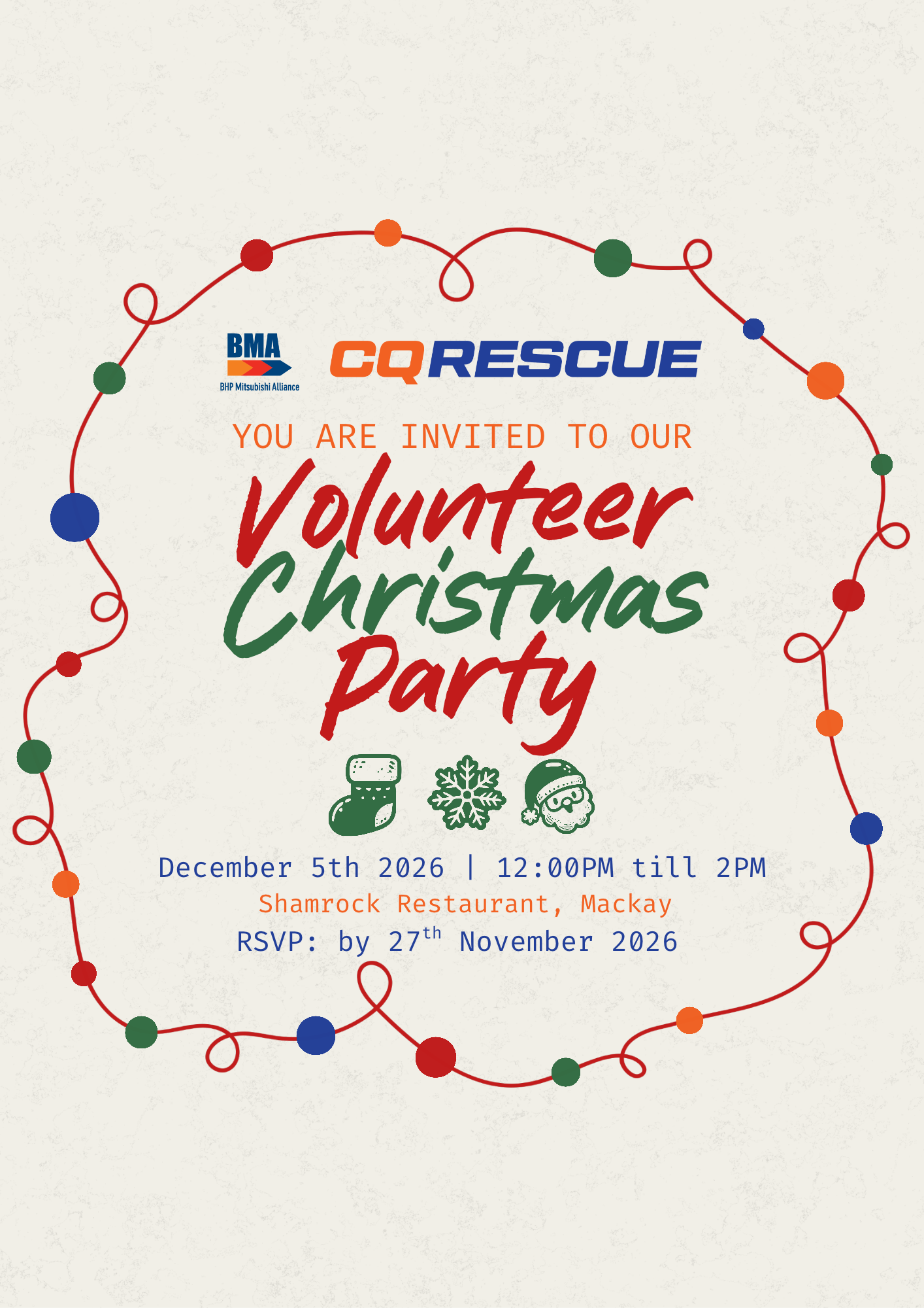 Volunteer Christmas Party 2026