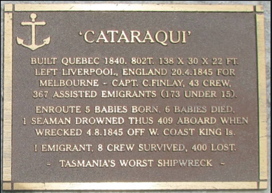 Cataraqui Memorial, King island