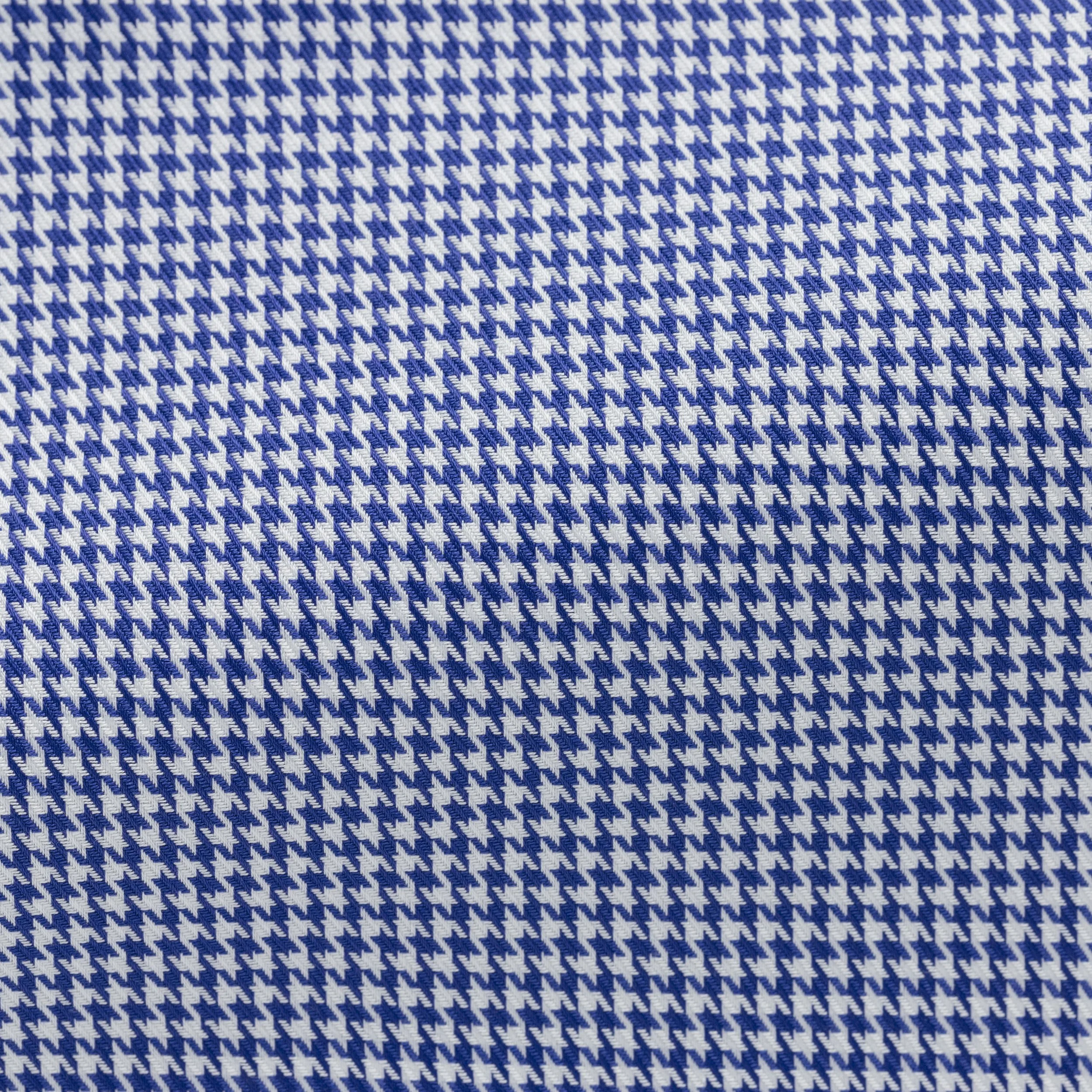 SH00136 dark blue 100/2 cotton houndstooth twill