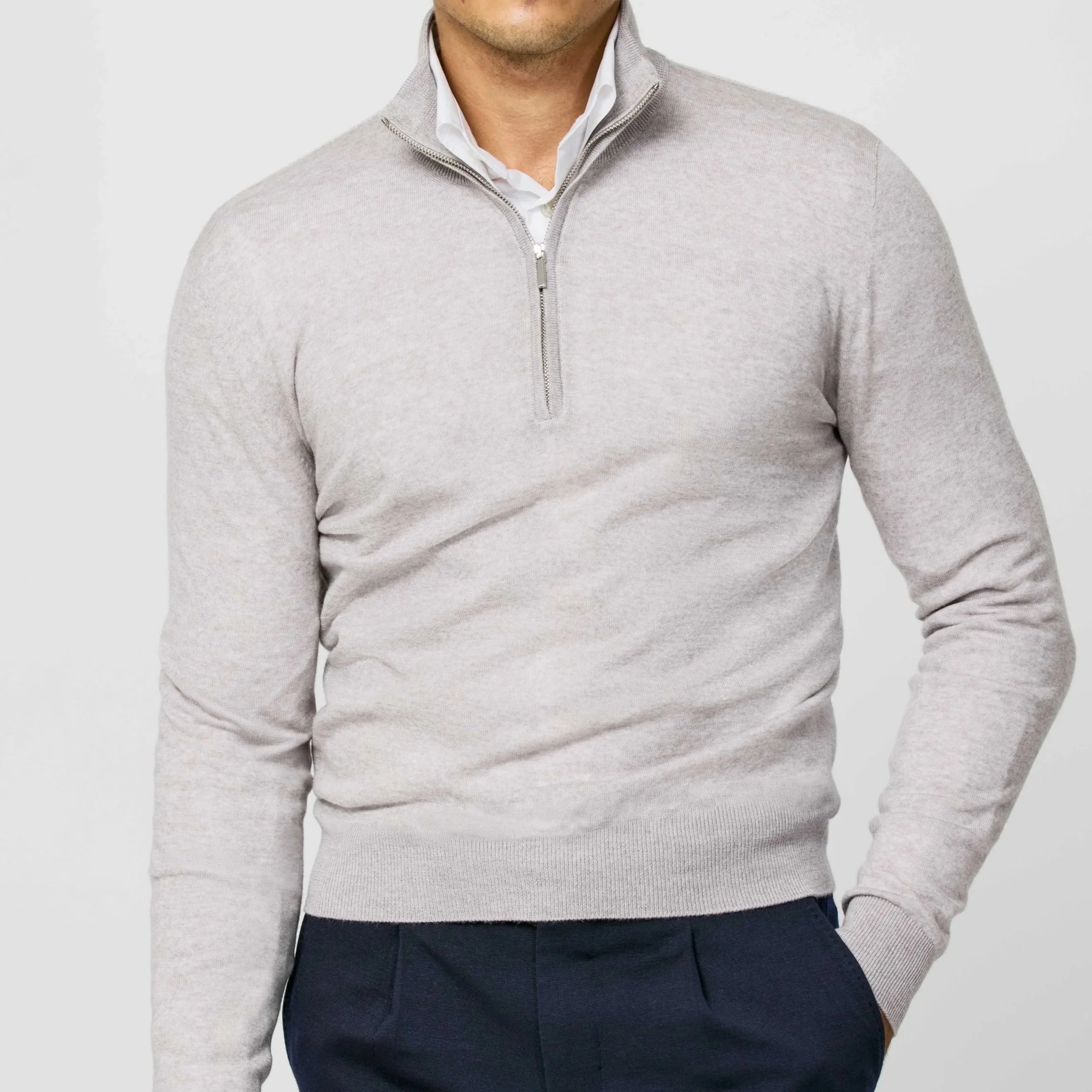 Merino Wool Quarter Zip
