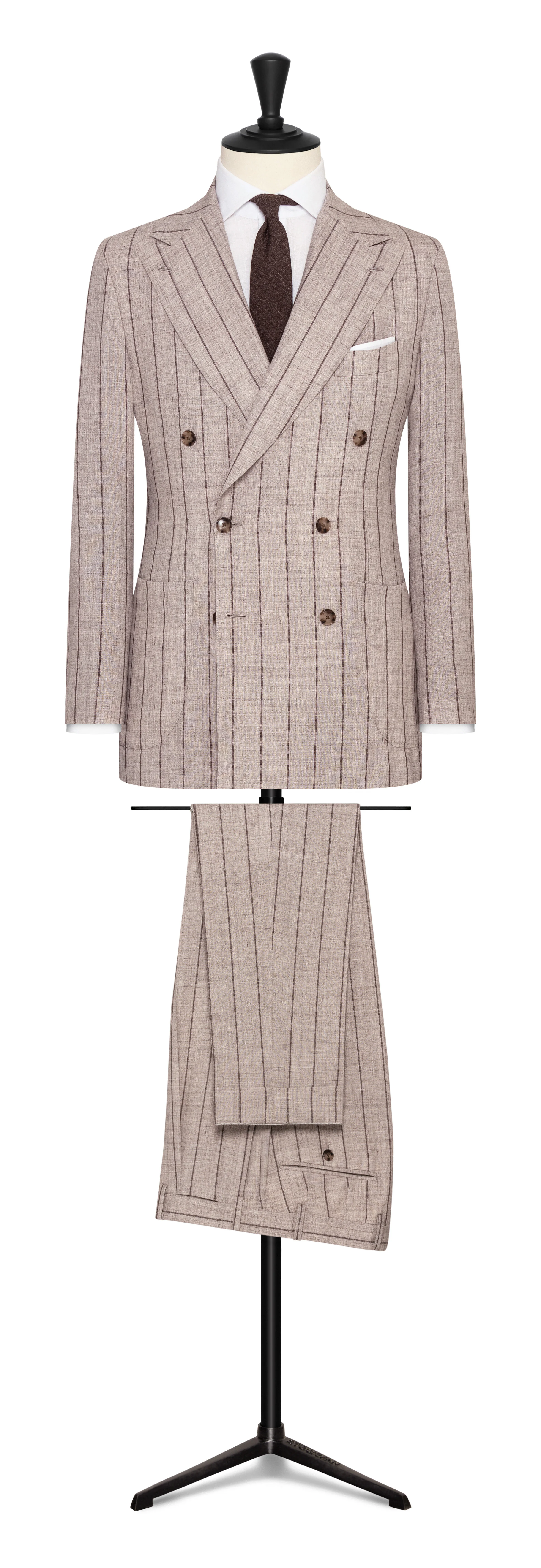 Custom pinstripe suit — Hall Madden