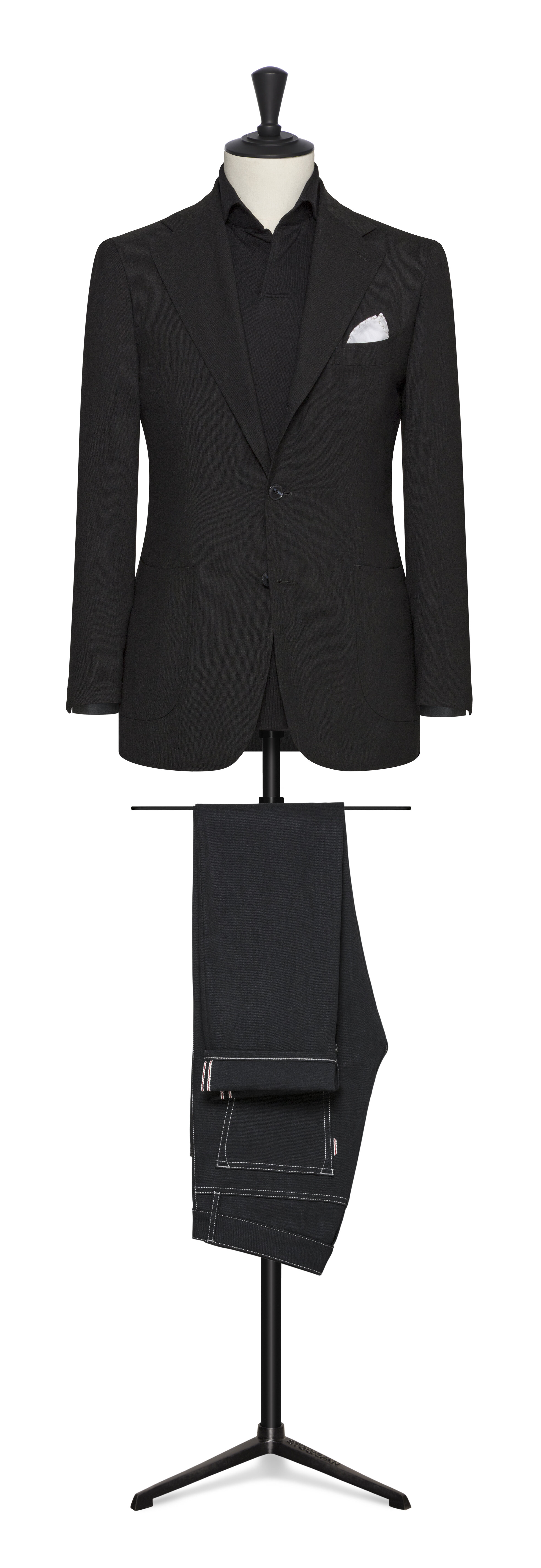 Custom black suits and tuxedos — Hall Madden