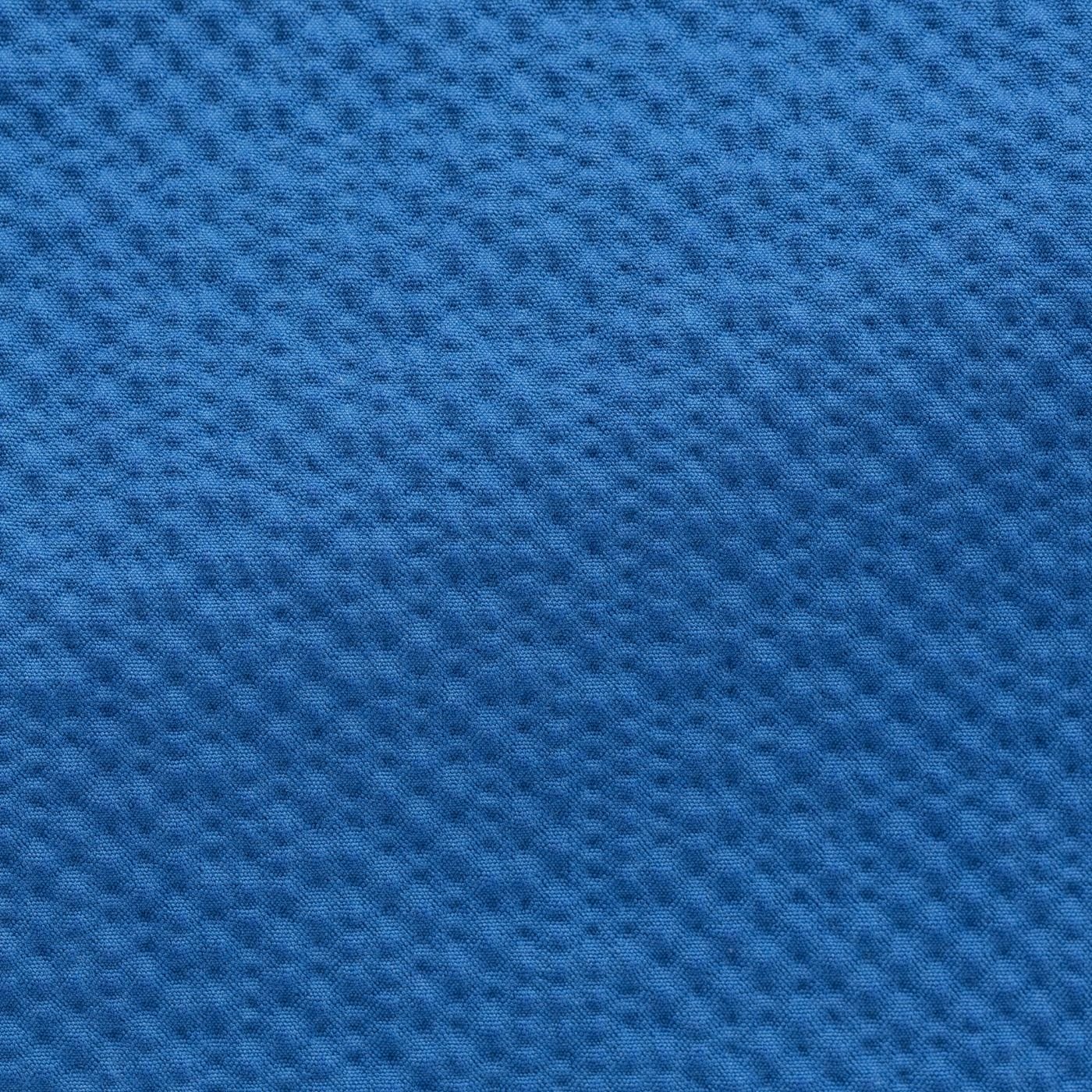 SEERS001 royal blue stretch cotton seersucker