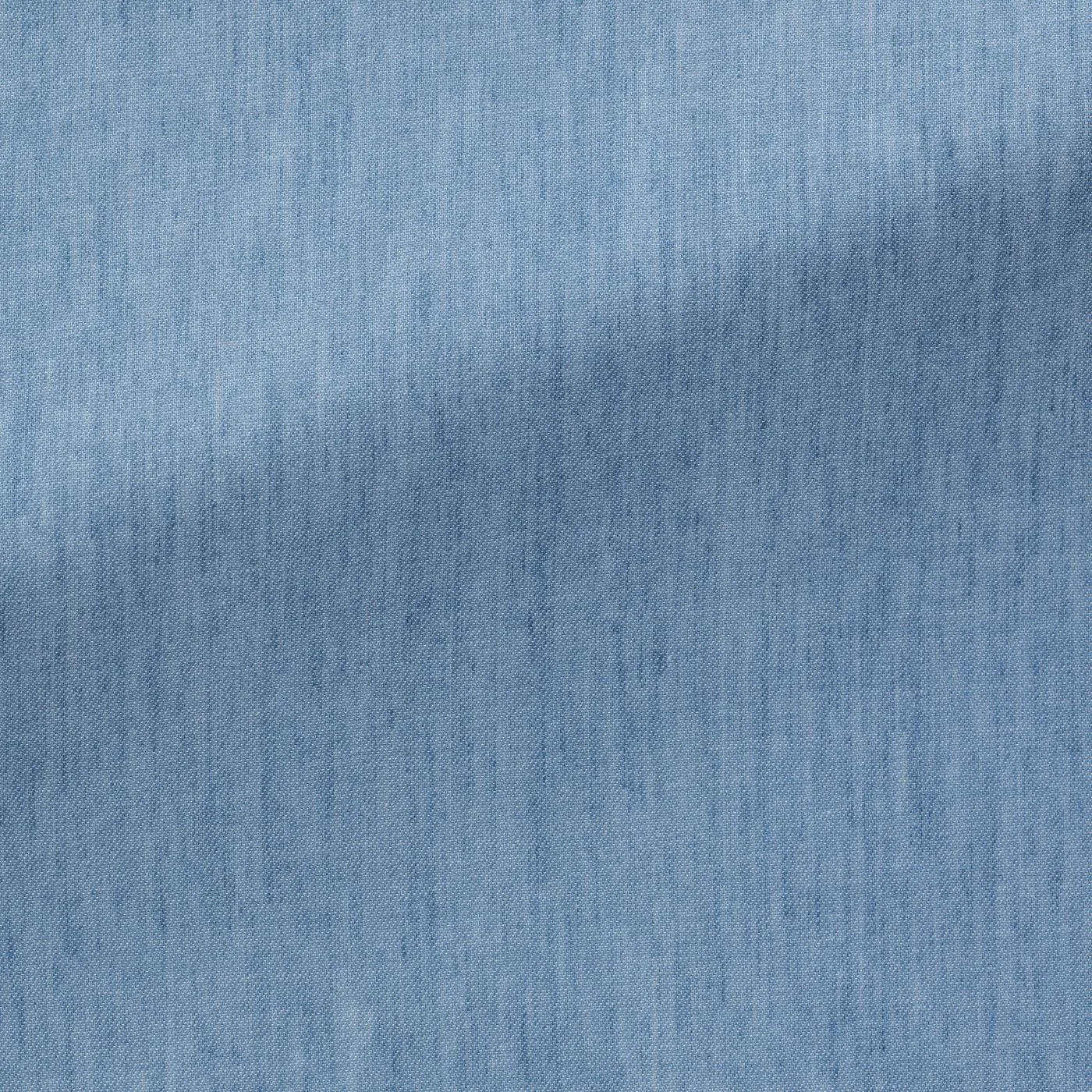 SH00420 faded blue light washed cotton denim twill