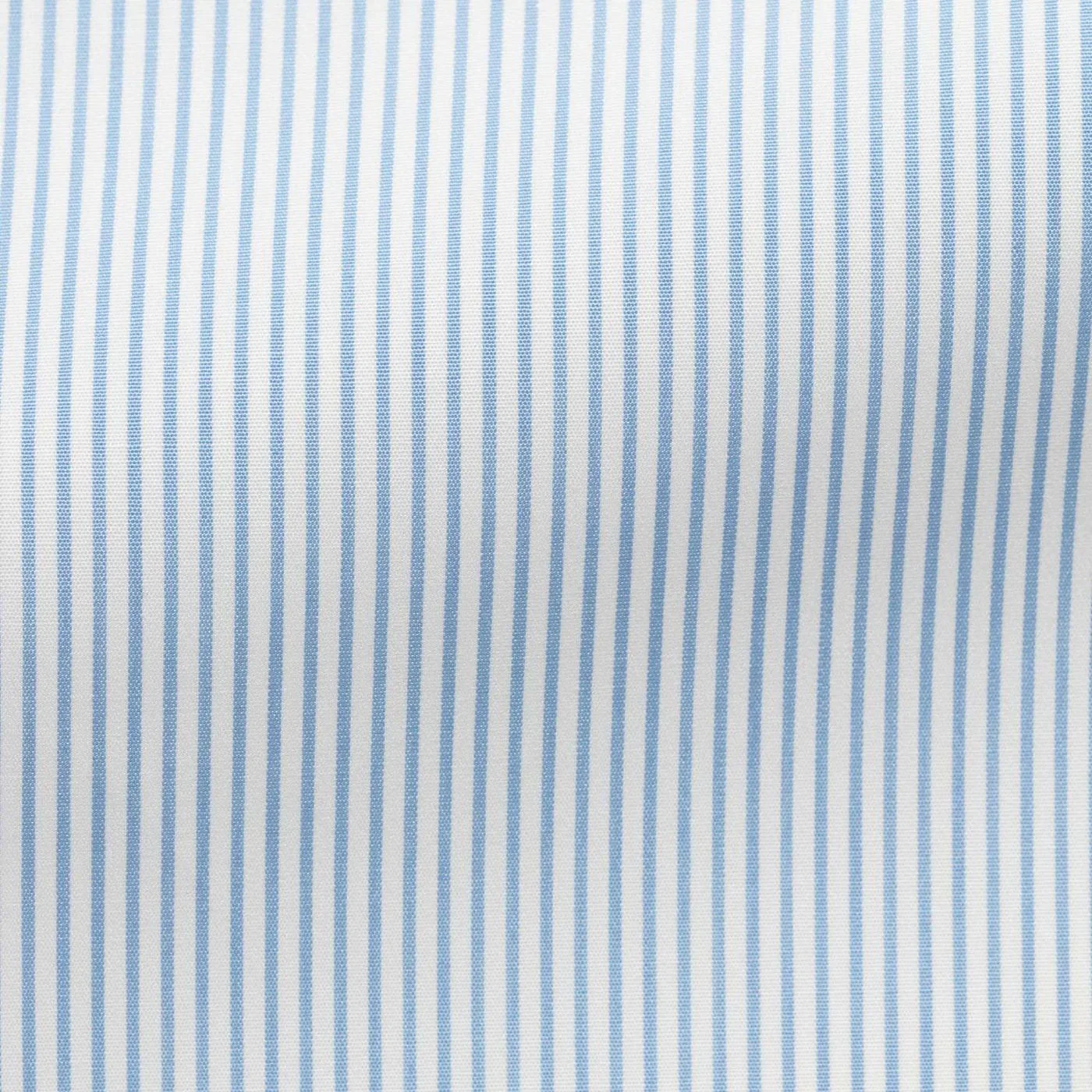 SH00325 white 120/2 cotton poplin with pale blue candy stripe