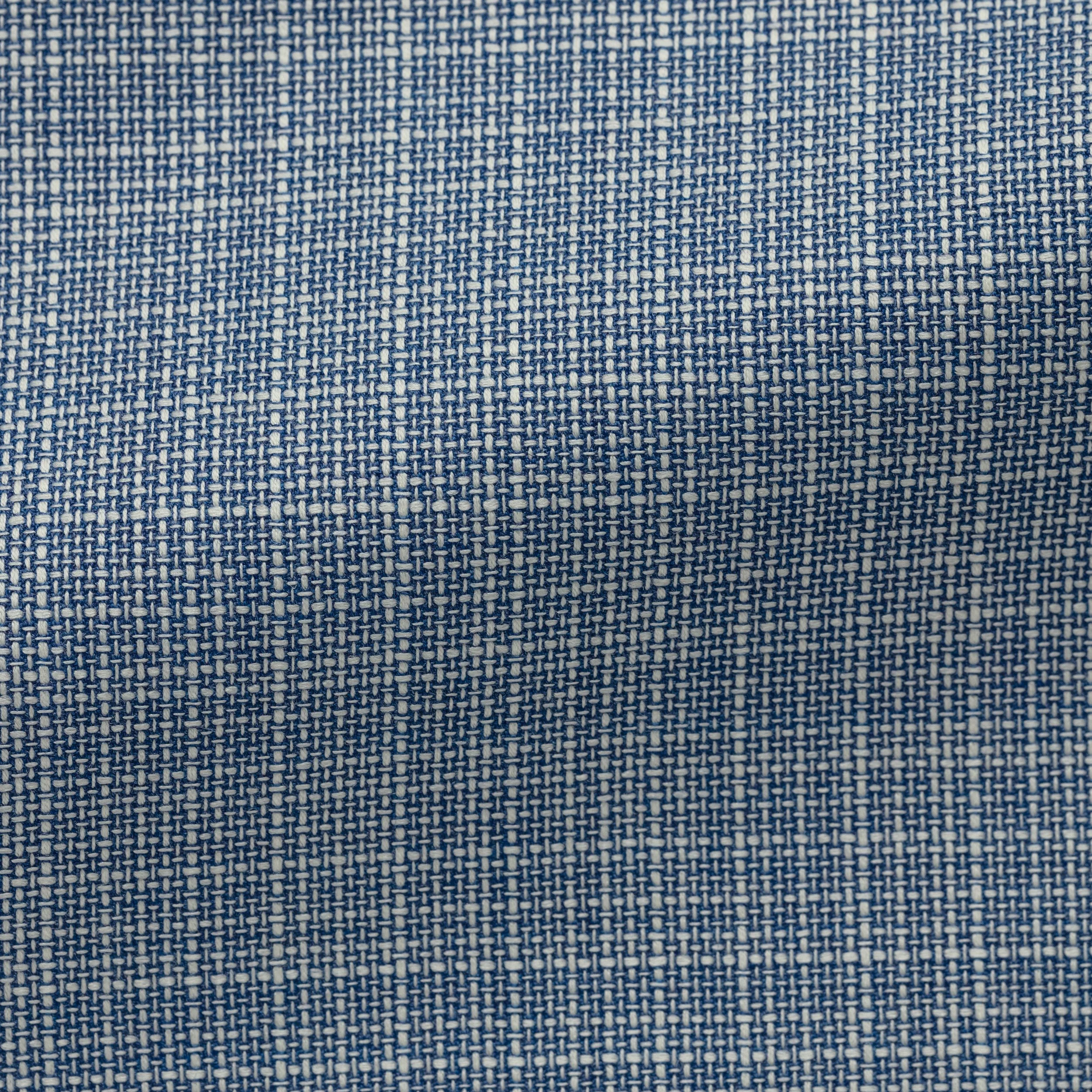 WEDS020 blue-white wool fancy weave