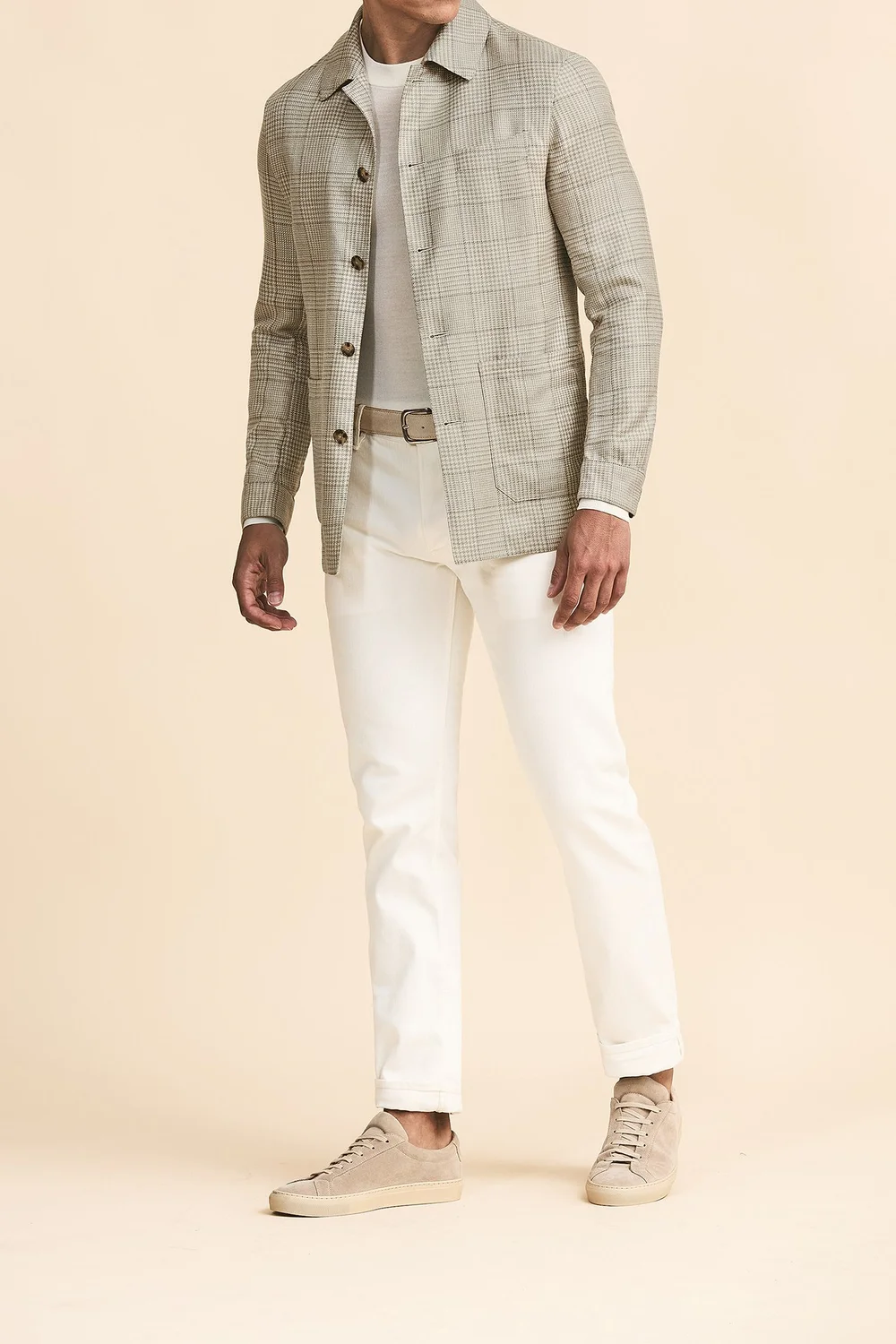 Loro Piana Summertime Light Brown Check Soft Coat Outfit Hall Madden Loro Piana Summertime Light Brown Check Soft Coat Outfit Hall Madden