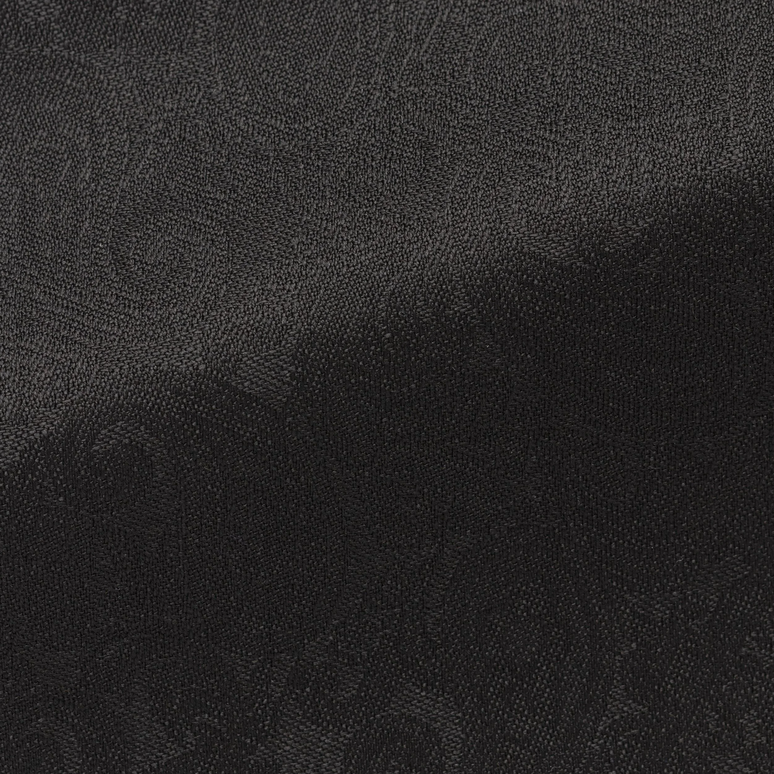 EVE018 black S100 wool with paisley Jacquard