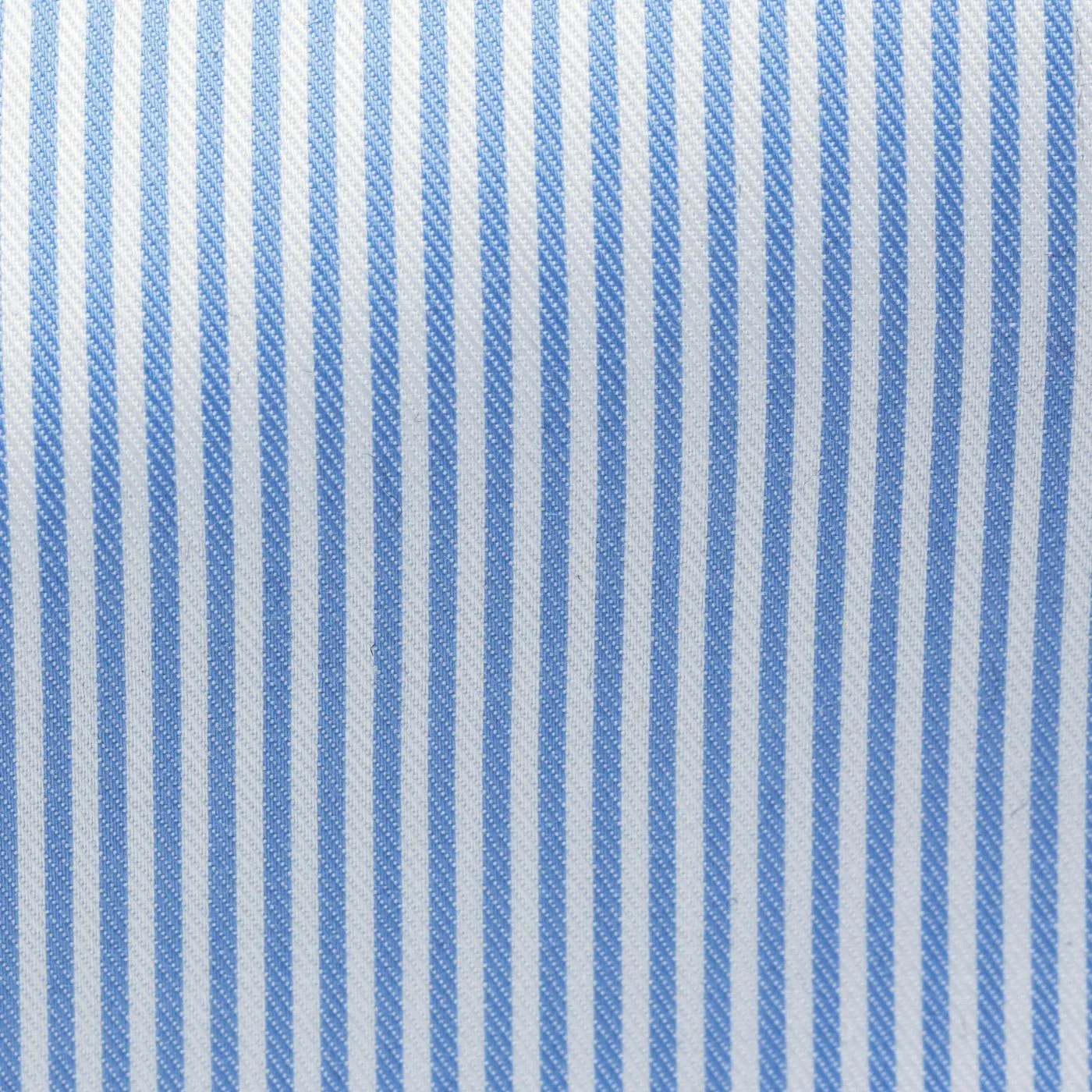 SH00349 white cotton fine twill with sky blue stripe