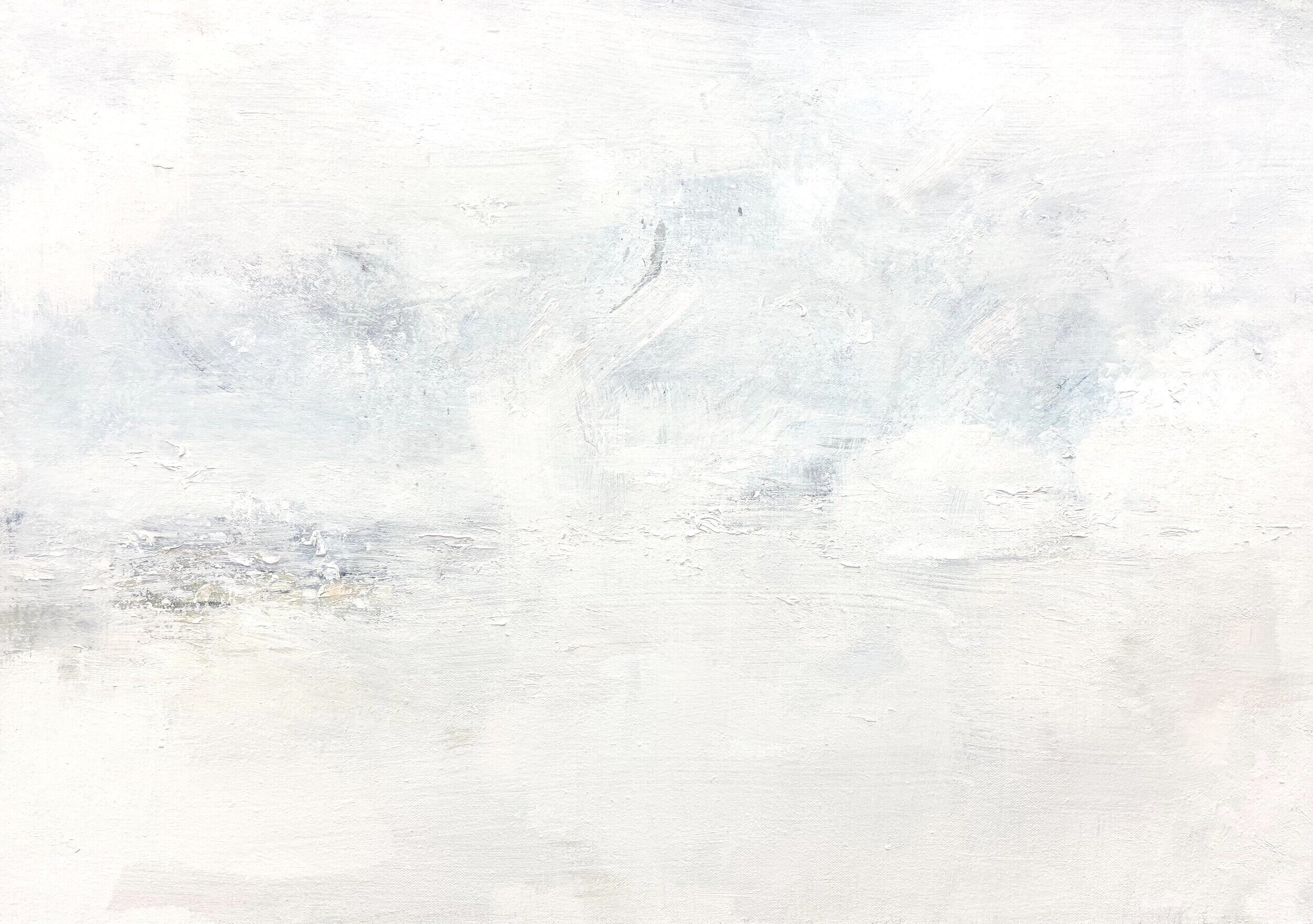 Snowstorm 2019, Oil on canvas, 18" x 25"