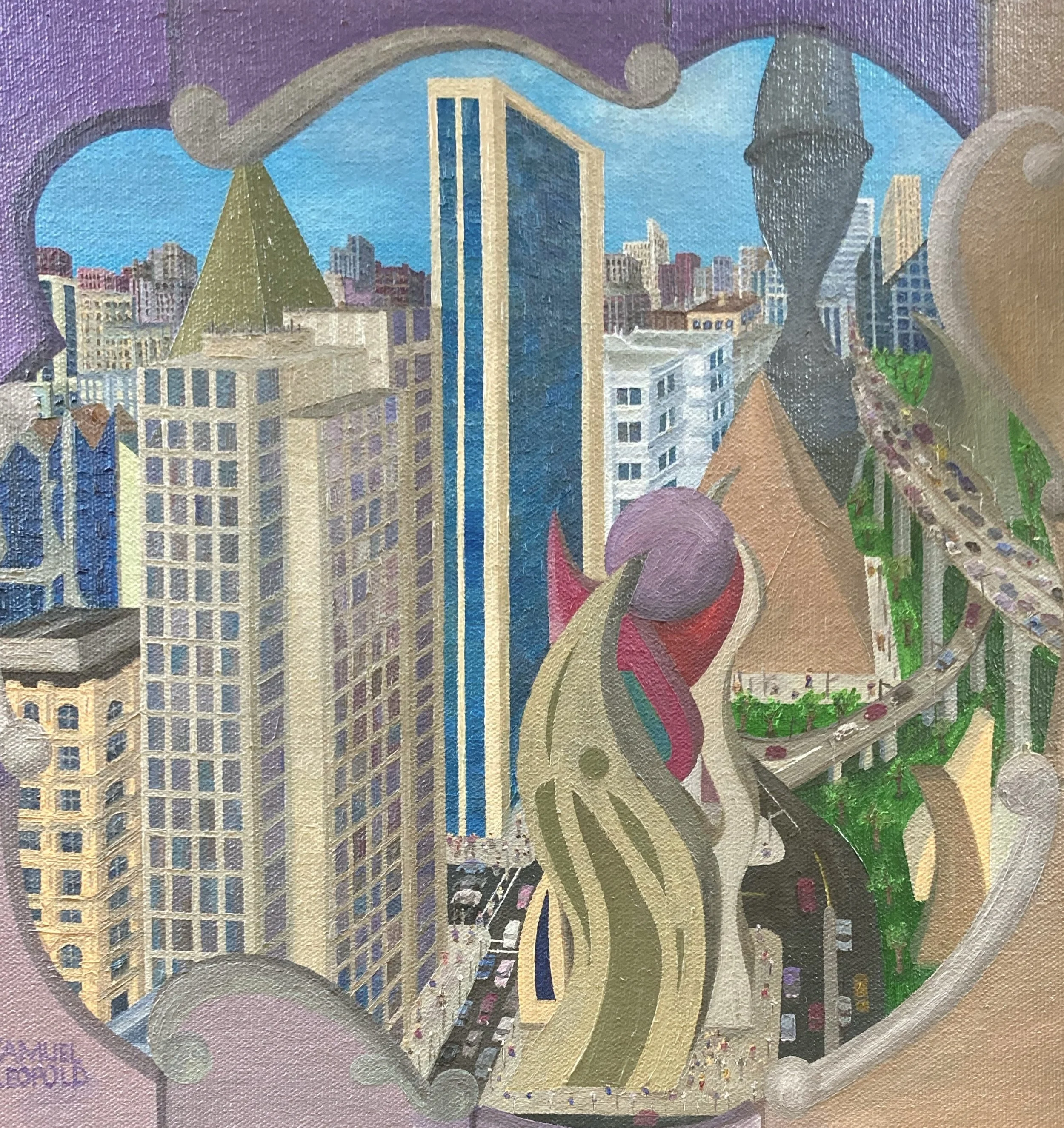 Retro City
12"x12" 30 cm x 30 cm
Oils on Canvas
2008