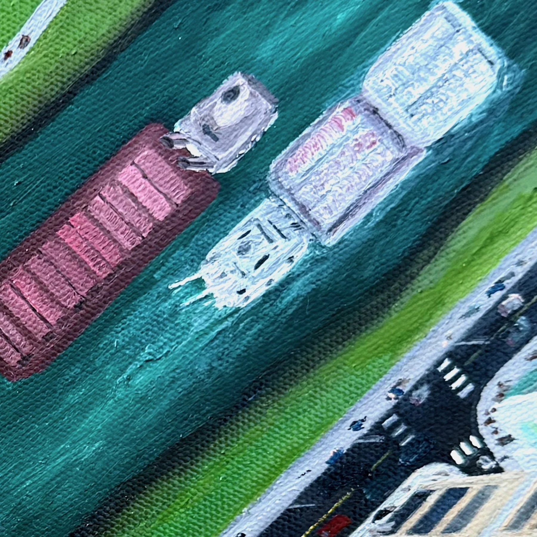 Split the Difference
12"x12"   30.5 cm x 30.5 cm
Oils on Canvas
2025
Detail