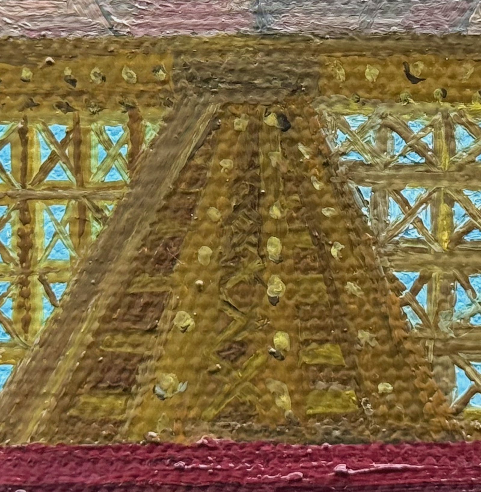 Limestone and Steel
4”x4"   10 cm x 10 cm
Oils on Canvas
2026
detail