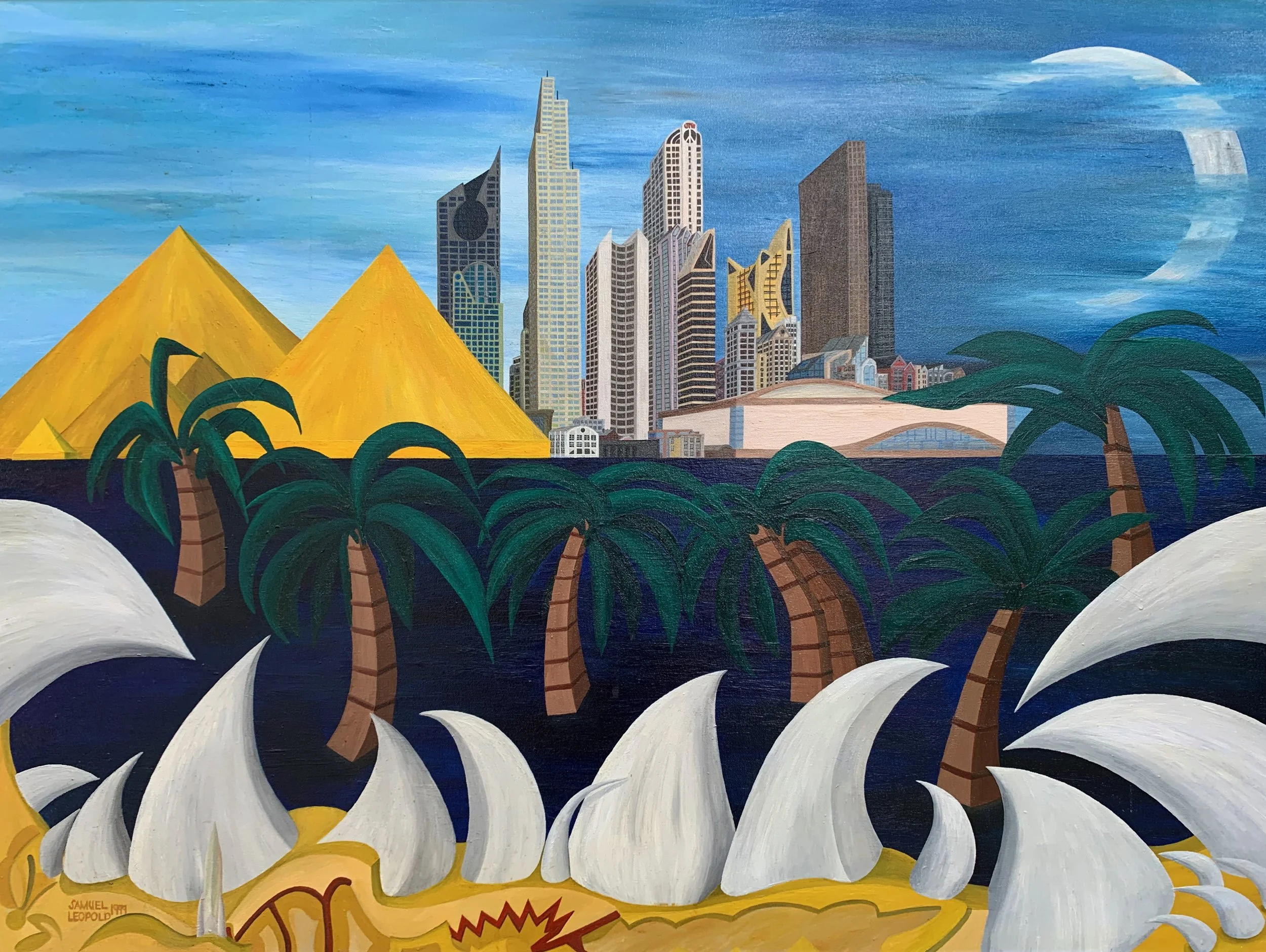 Mouth of the Nile
30"x40" 76 cm x 102 cm
Oils on Canvas
1999