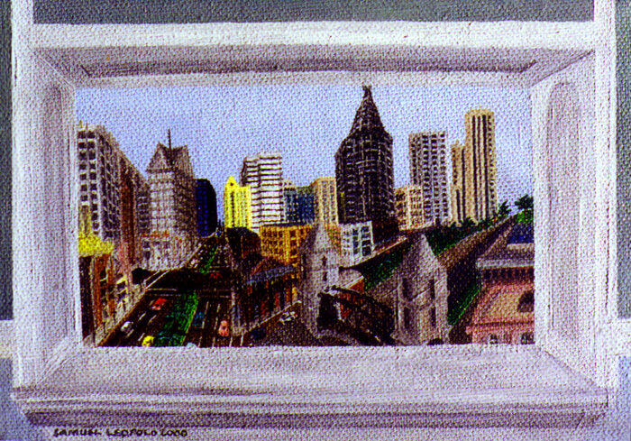 Tiny Town
5"x7" 13 cm x 18 cm
Oils in Canvas