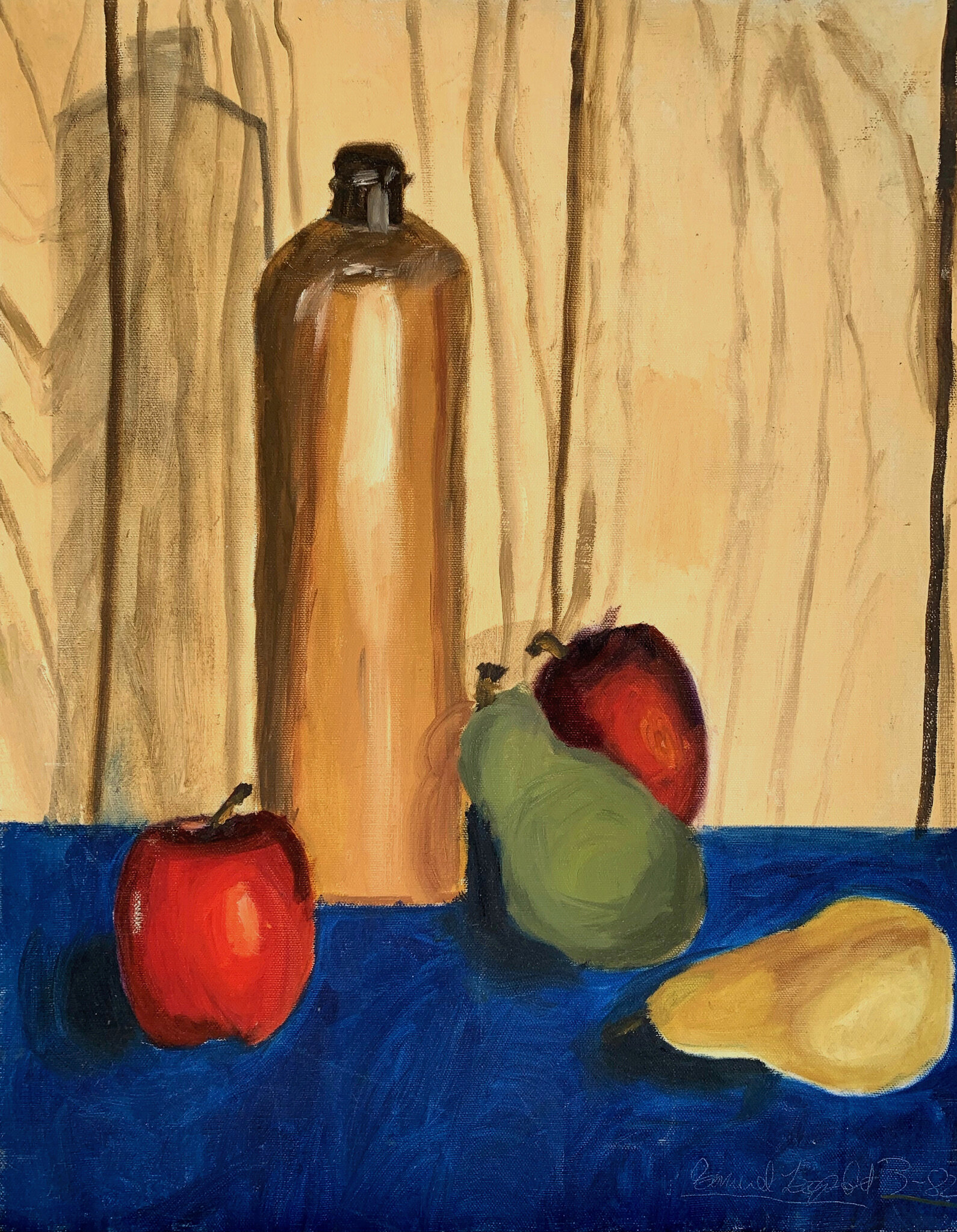 Still Life (Second Oil Painting)
18"x24" 46 cm x 61 cm
Oils on Canvas
1982