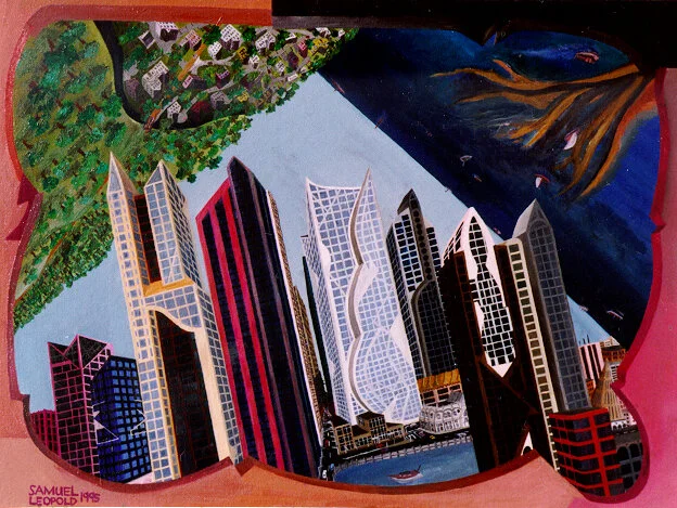 Up, Over, and Out
18"x24"  46 cm x 61 cm
Oils on Canvas