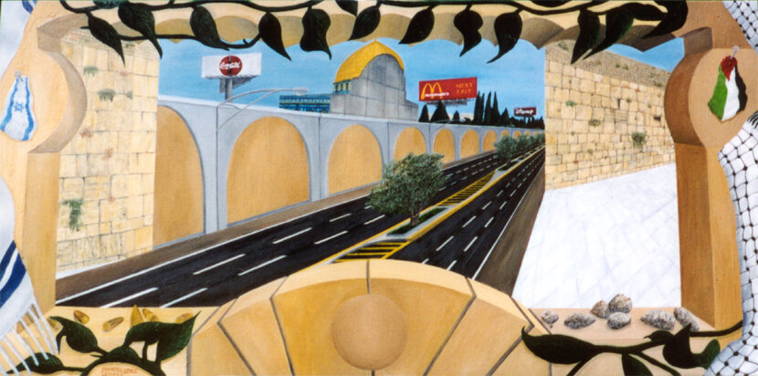 The Final Solution
24"x48" 61 cm x 122 cm
Oils on Canvas
2003