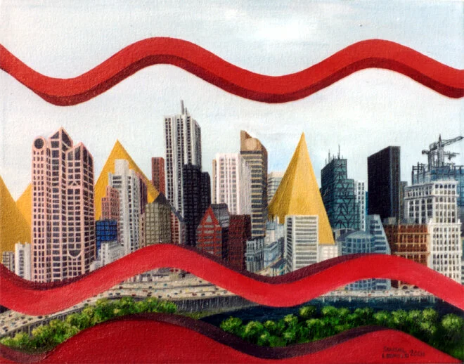 Pointing the Way
10"x14" 25 cm x 36 cm
Oils on Canvas
2003