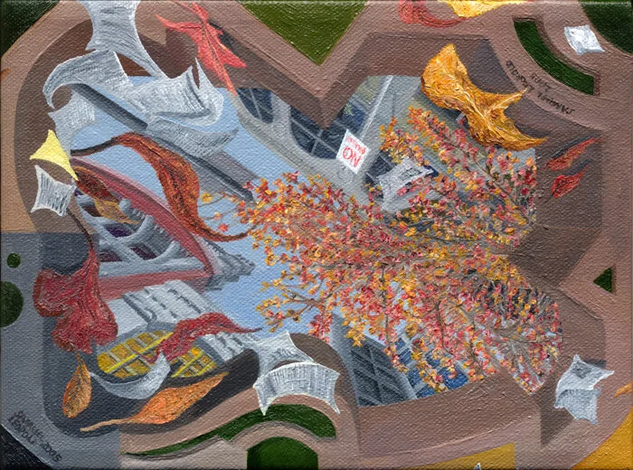 Fall
6"x8" 15 cm x 20 cm
Oils on Canvas
2005