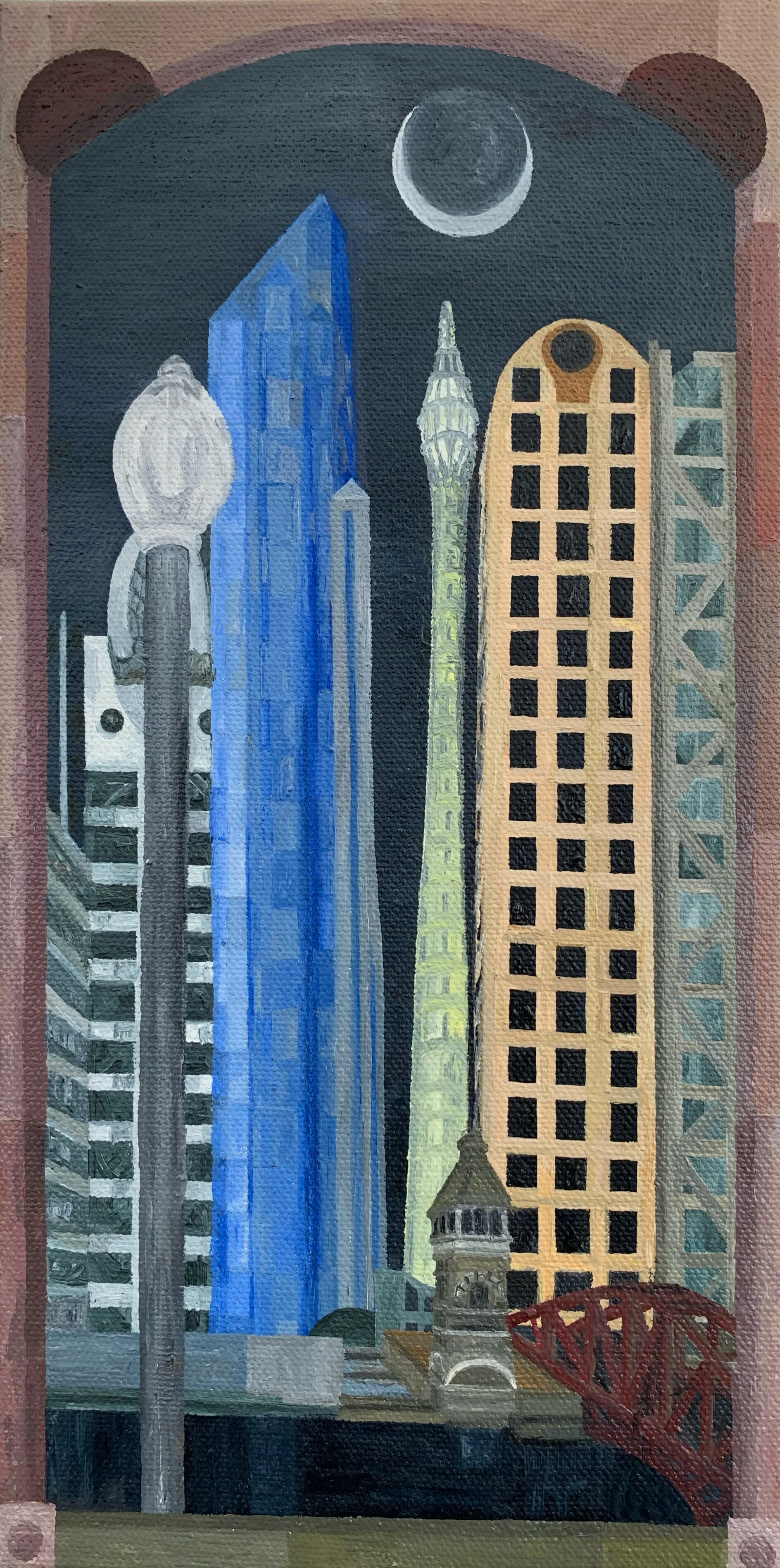 Vertical Night
6"x12" 15 cm x 30 cm
Oils on Canvas
2021