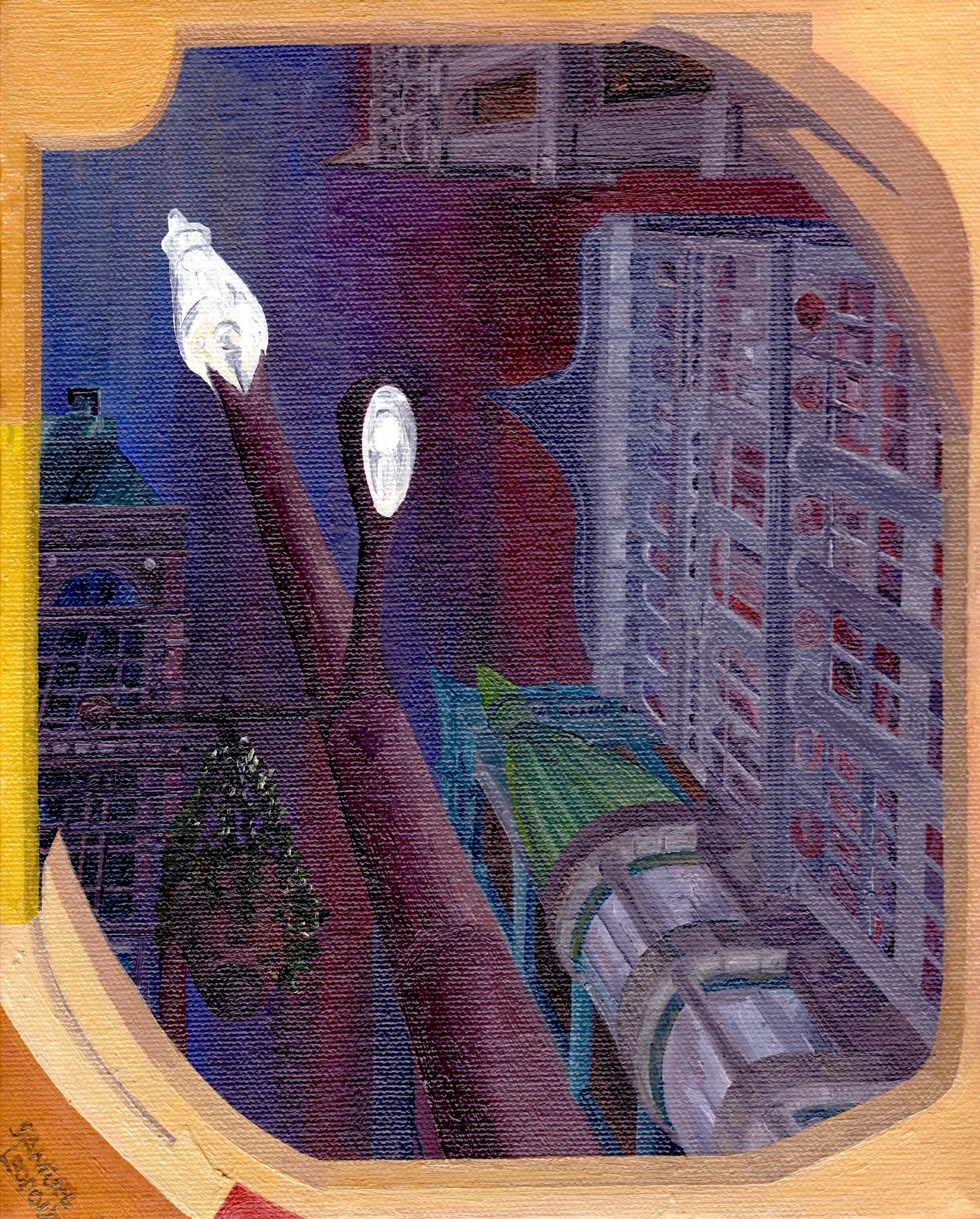 Twilight Sky
8"x10" 20.3 cm x 25.4 cm
Oils on Canvas
2010