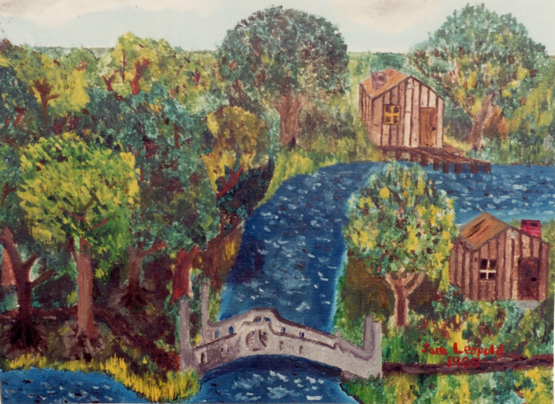 The First Green and Blue
16"x20" 40.6 cm x 50.8 cm
Oils on Canvas
1985