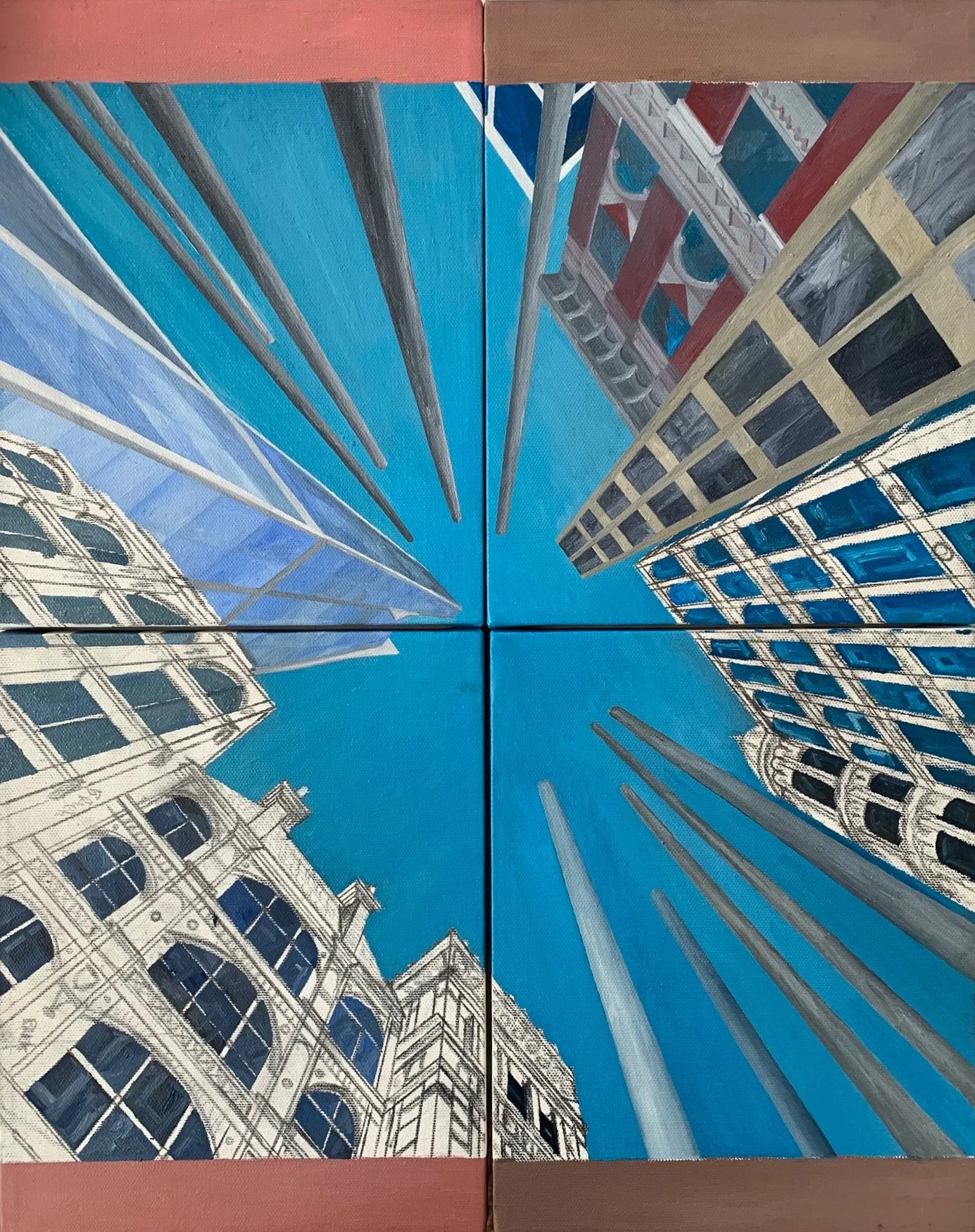 Sketch - Working Title: Four Sky
20"x16" 50.8 cm x 40.6 cm