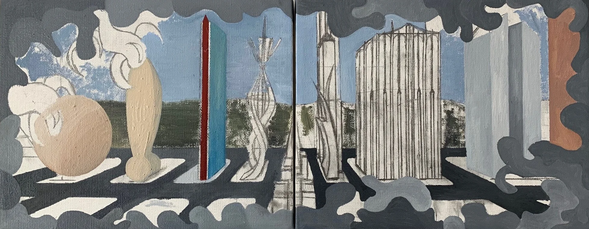 Sketch - Working Title: Punctuating the Planning
8"x20" 20.3 cm x 50.8 cm