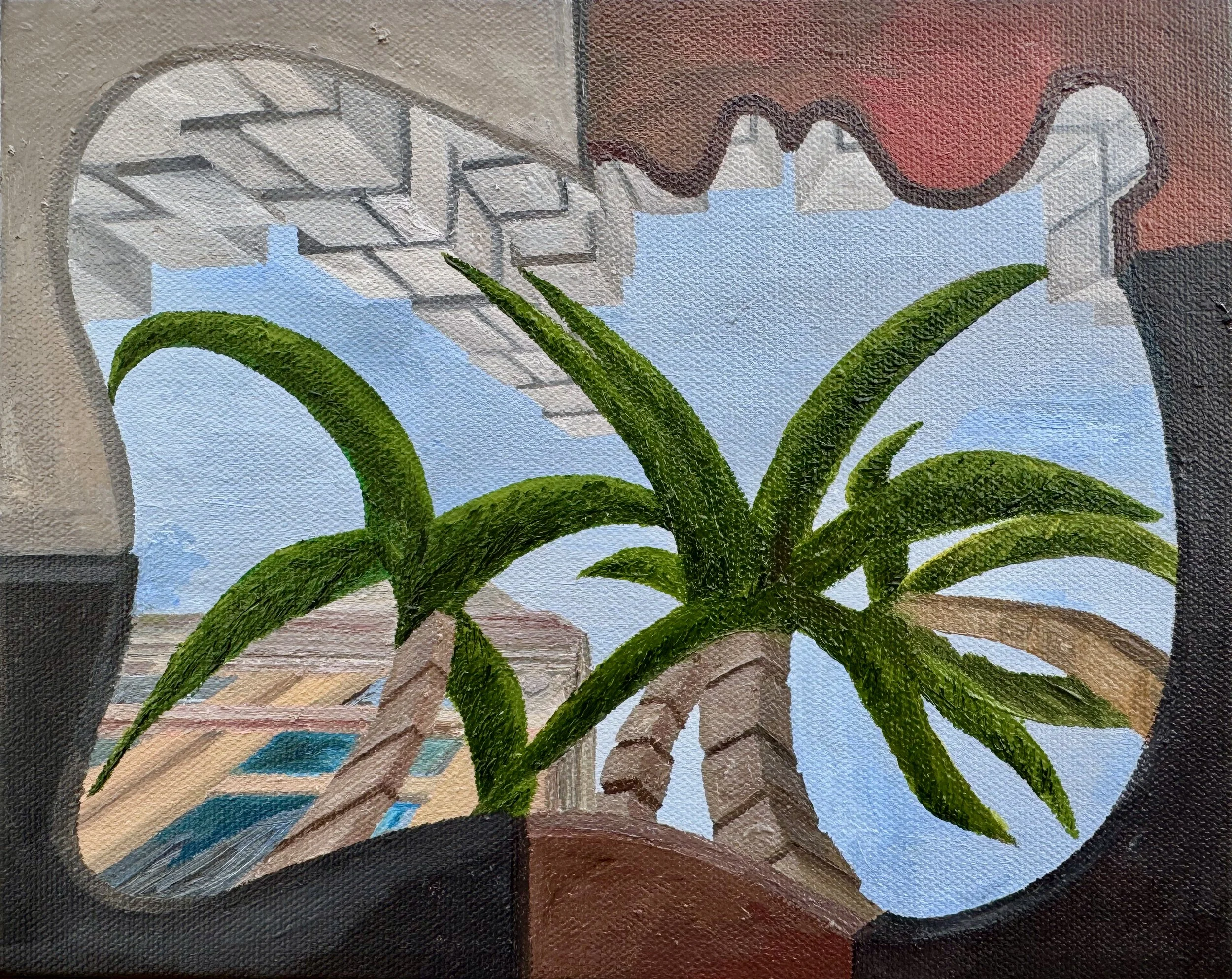 Everything Squared
8"x10"  20 cm x 25 cm
Oils in Canvas
2024