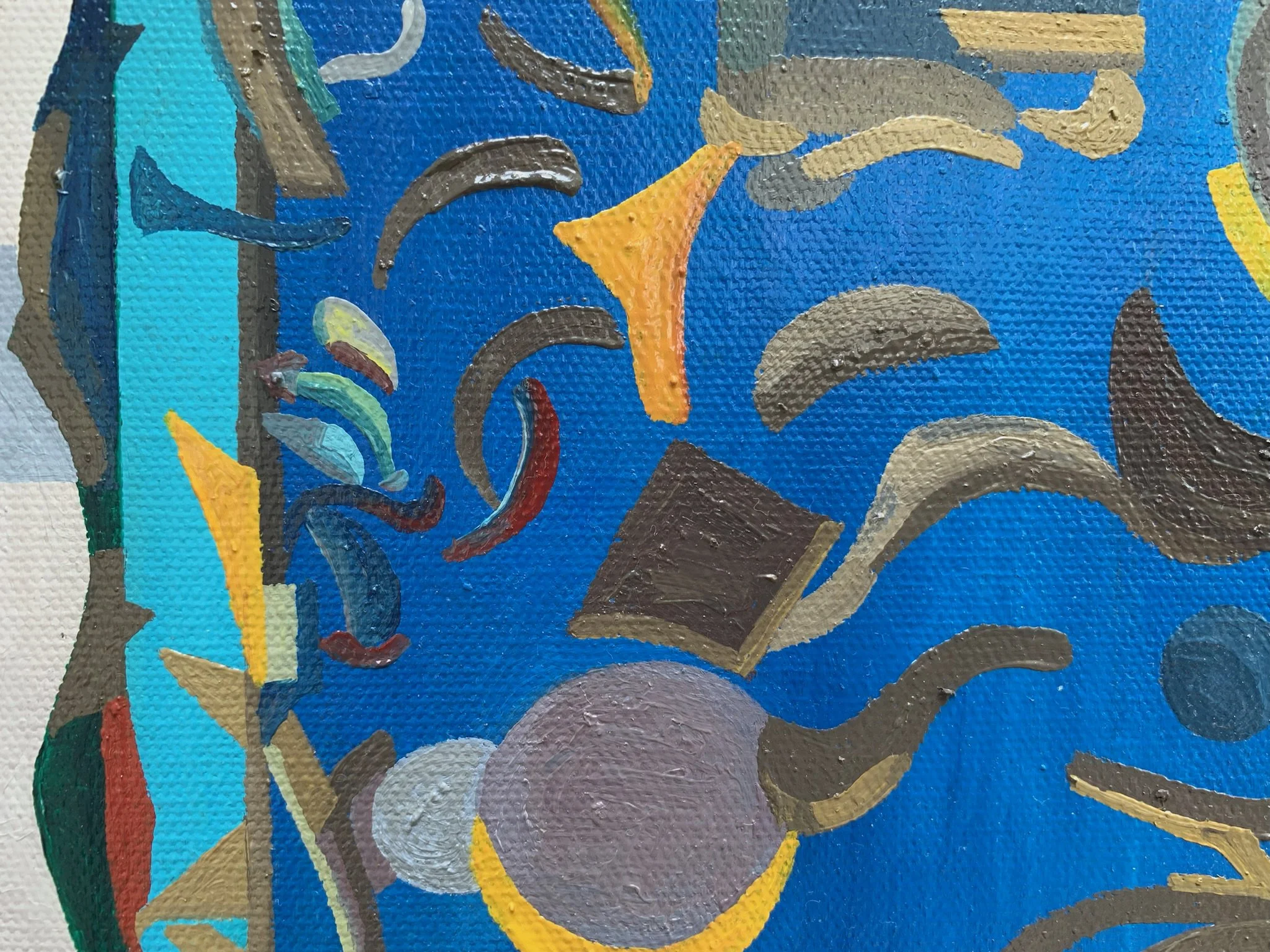 Small Children at the Water's Edge
8”x8”  20.3 cm x 20.3 cm
Oils on Canvas 
2023
Detail