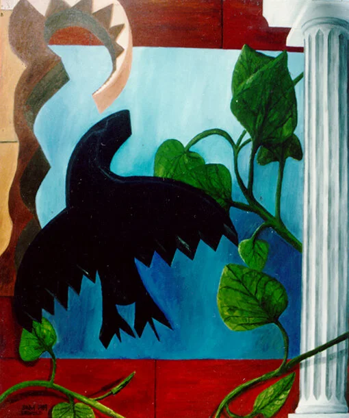 Death and Architecture
20"x30" 51 cm x 76 cm
Oils on Canvas
1989