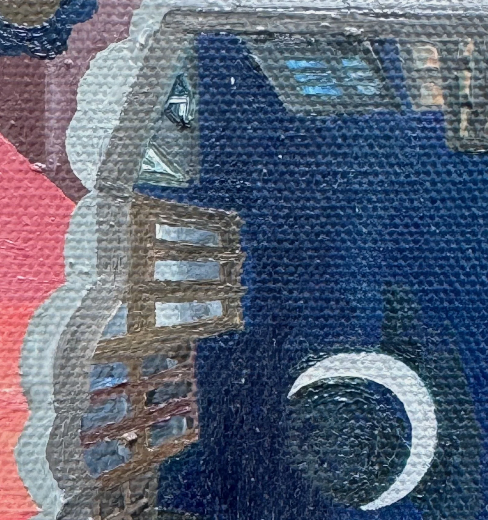 Nano Night (Detail 3)
4"x6"  10.1 cm x 15.2 cm
Oils on Canvas
2024