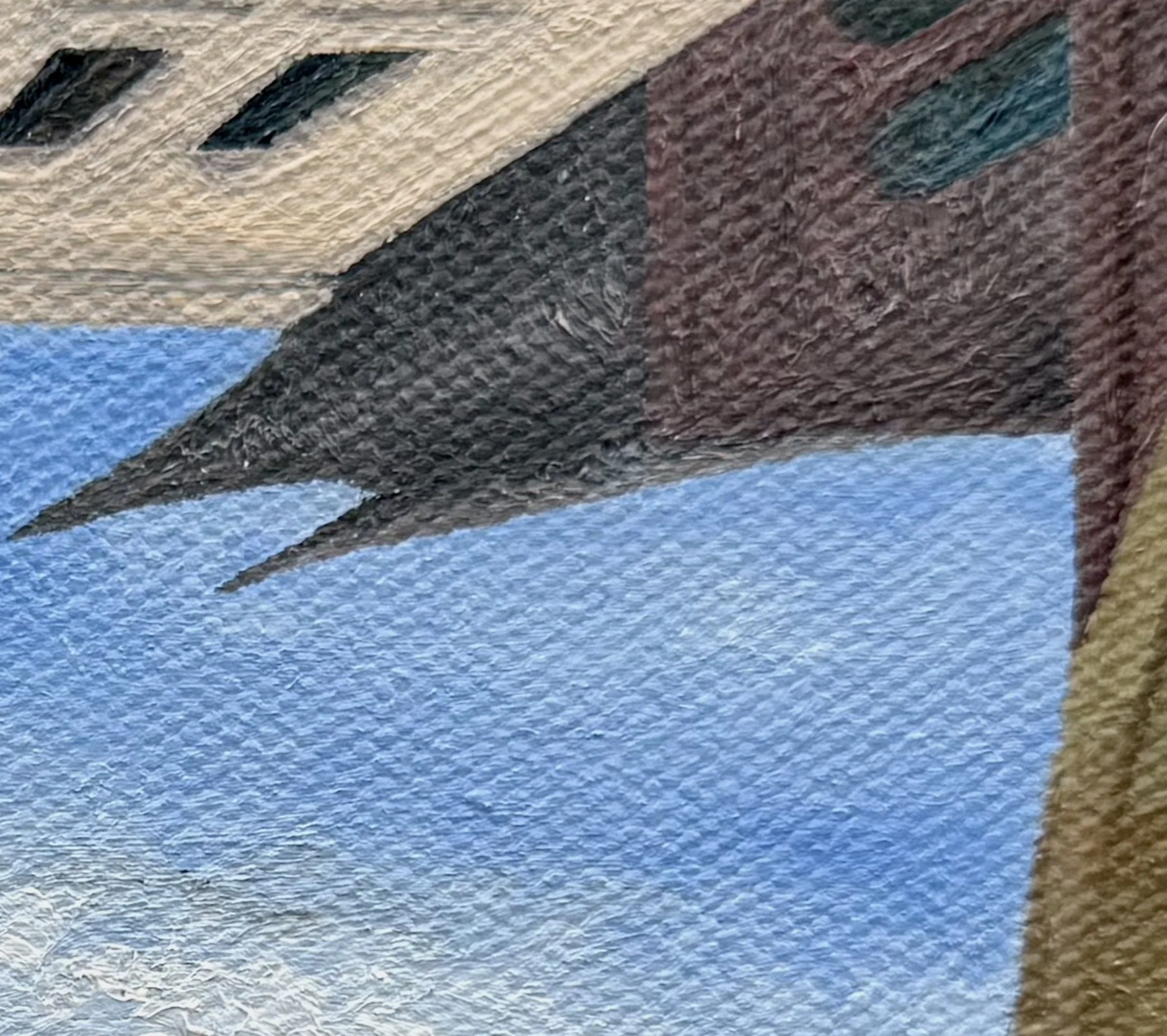 Bridging Red Flags and Low Illumination
6"x12"  15.2  cm x 30.4 cm
Oils on Canvas
2026
detail