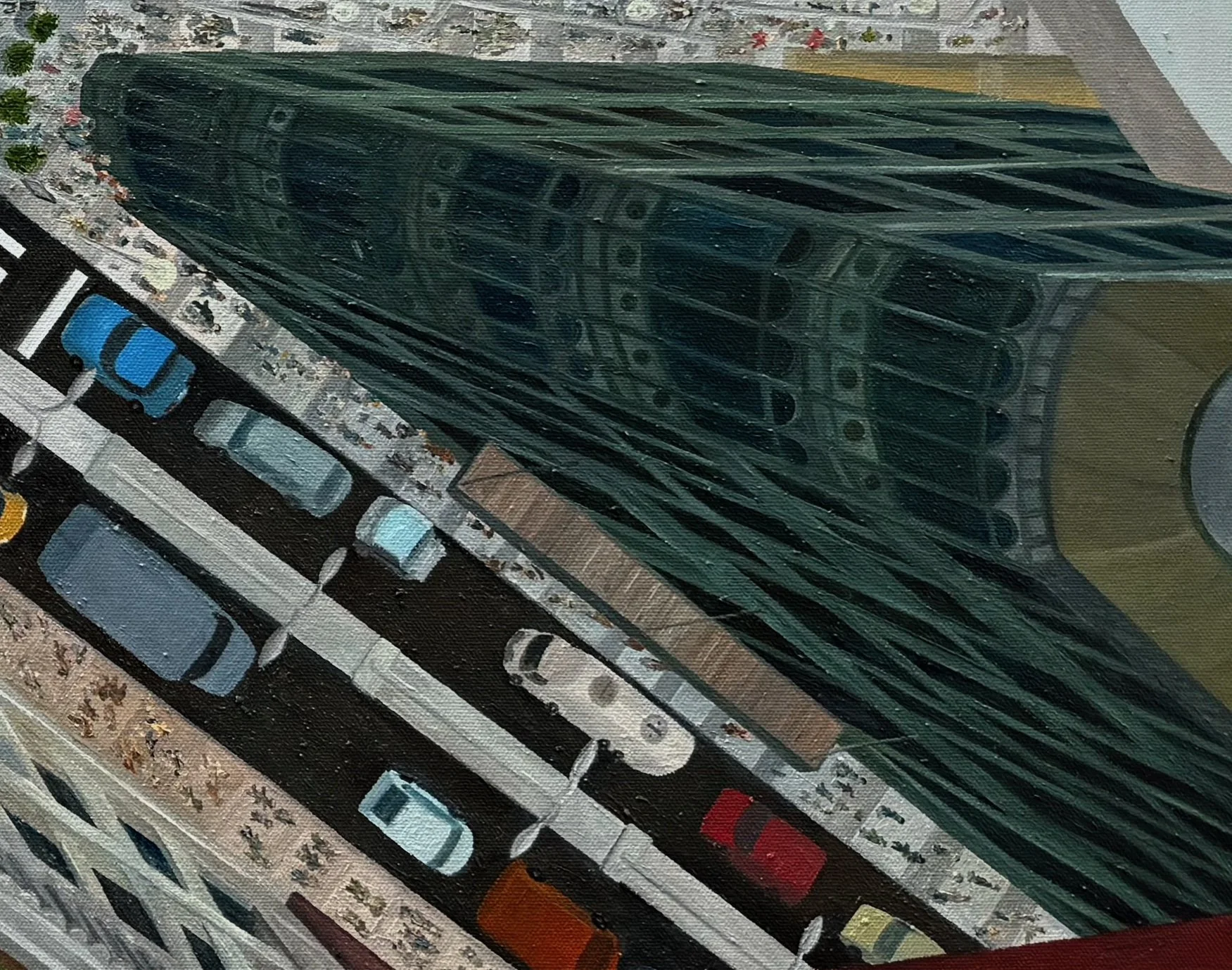 Cross-Connect
36"x48"   91 cm x 122 cm
Oils on Canvas
2024
Detail