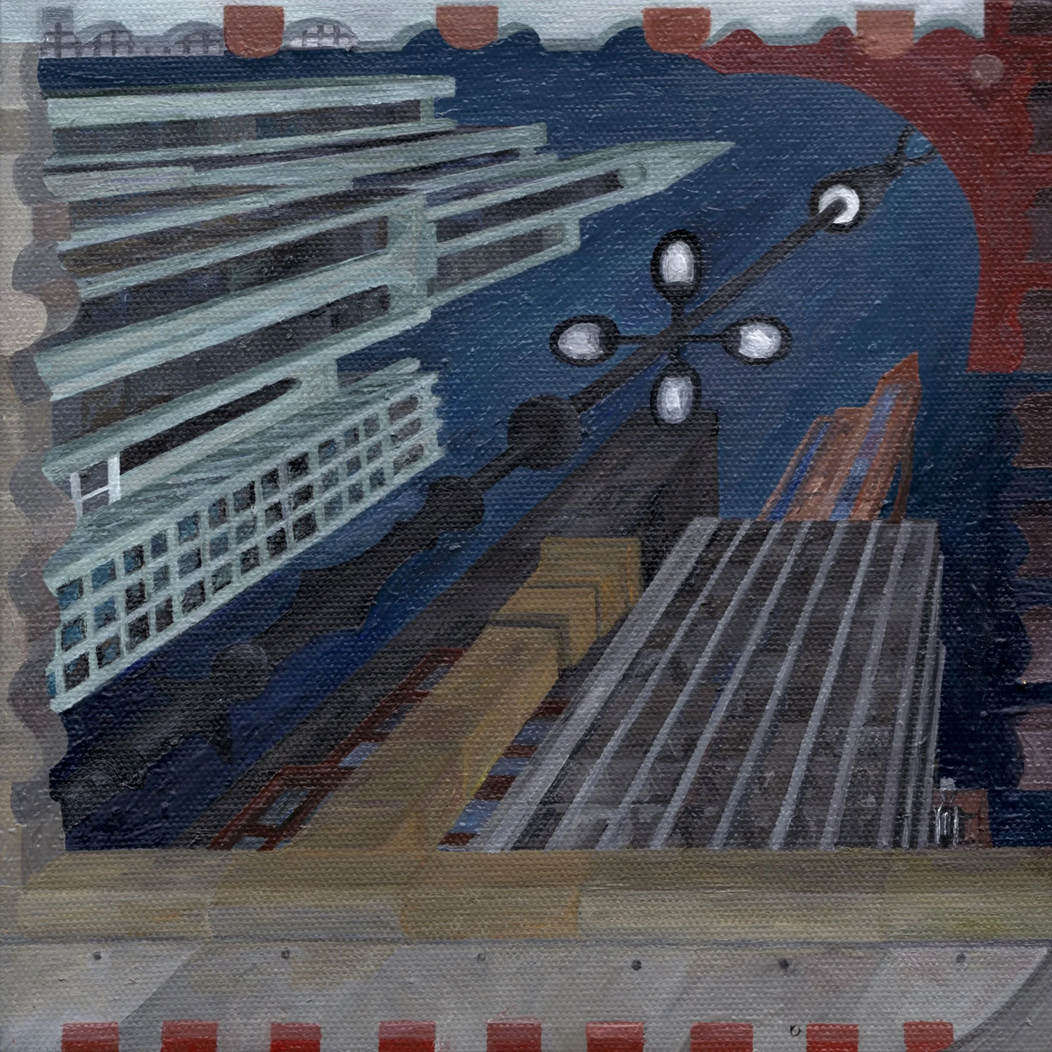 Illuminating Up the Darkness
8"x8"  20.3 cm x 20.3 cm
Oils on Canvas
2021