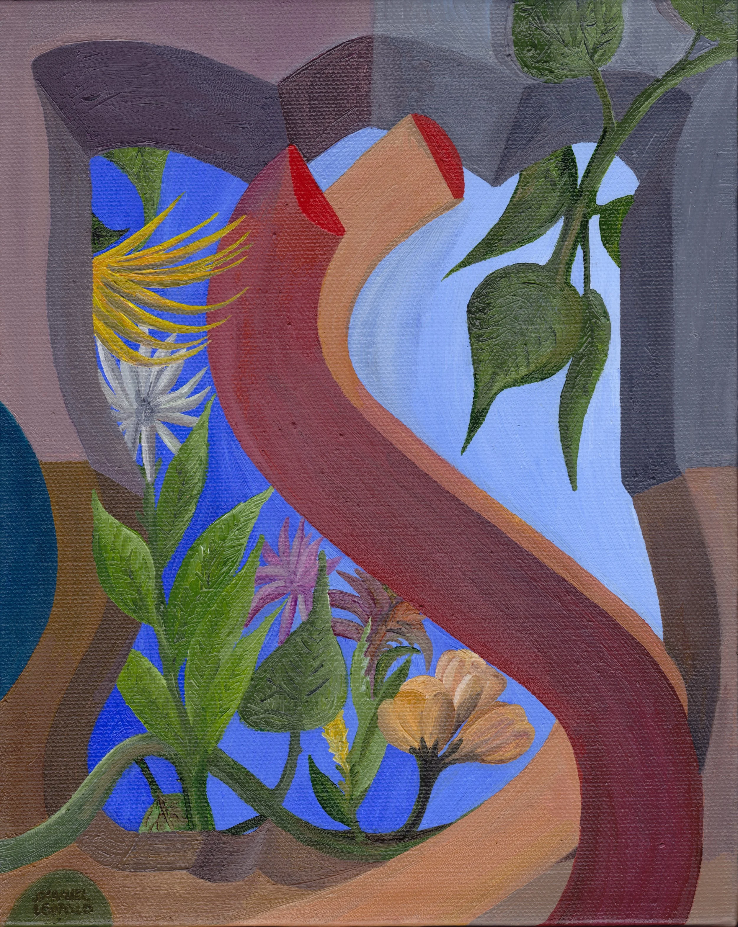 Talishka Musica Side Kick - Rhapsody Wave
8"x10"  20 cm x 25 cm
Oils on Canvas
2009