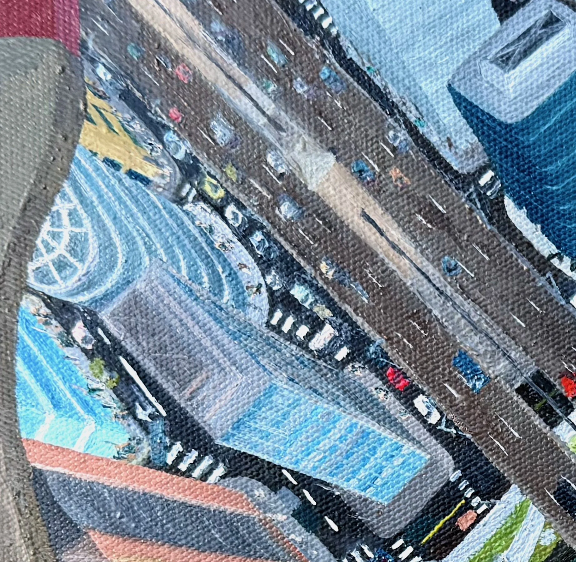 Split the Difference
12"x12"   30.5 cm x 30.5 cm
Oils on Canvas
2025
Detail