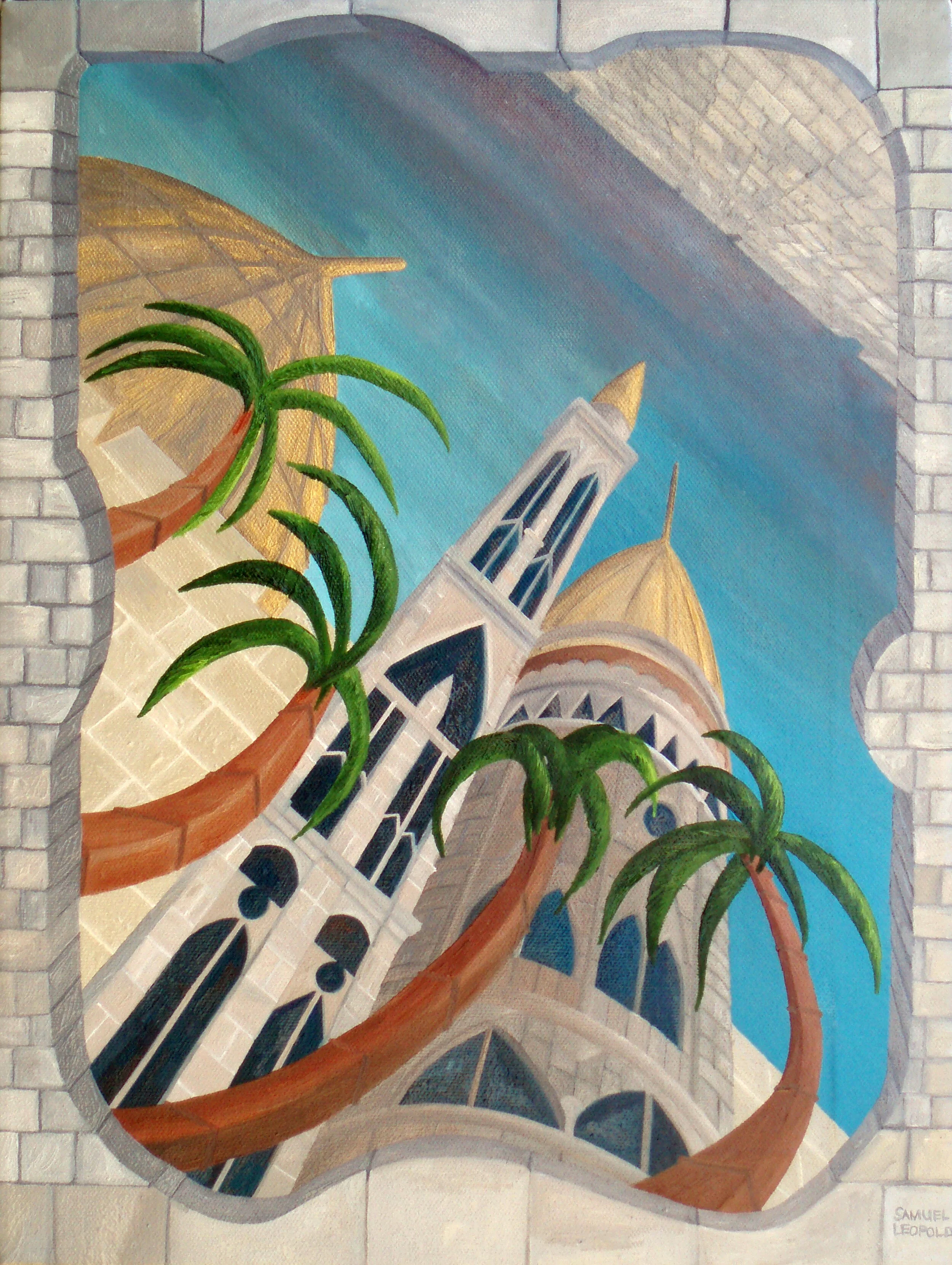 Palm Sky
12"x16" 30 cm x 40 cm
Oils on Canvas