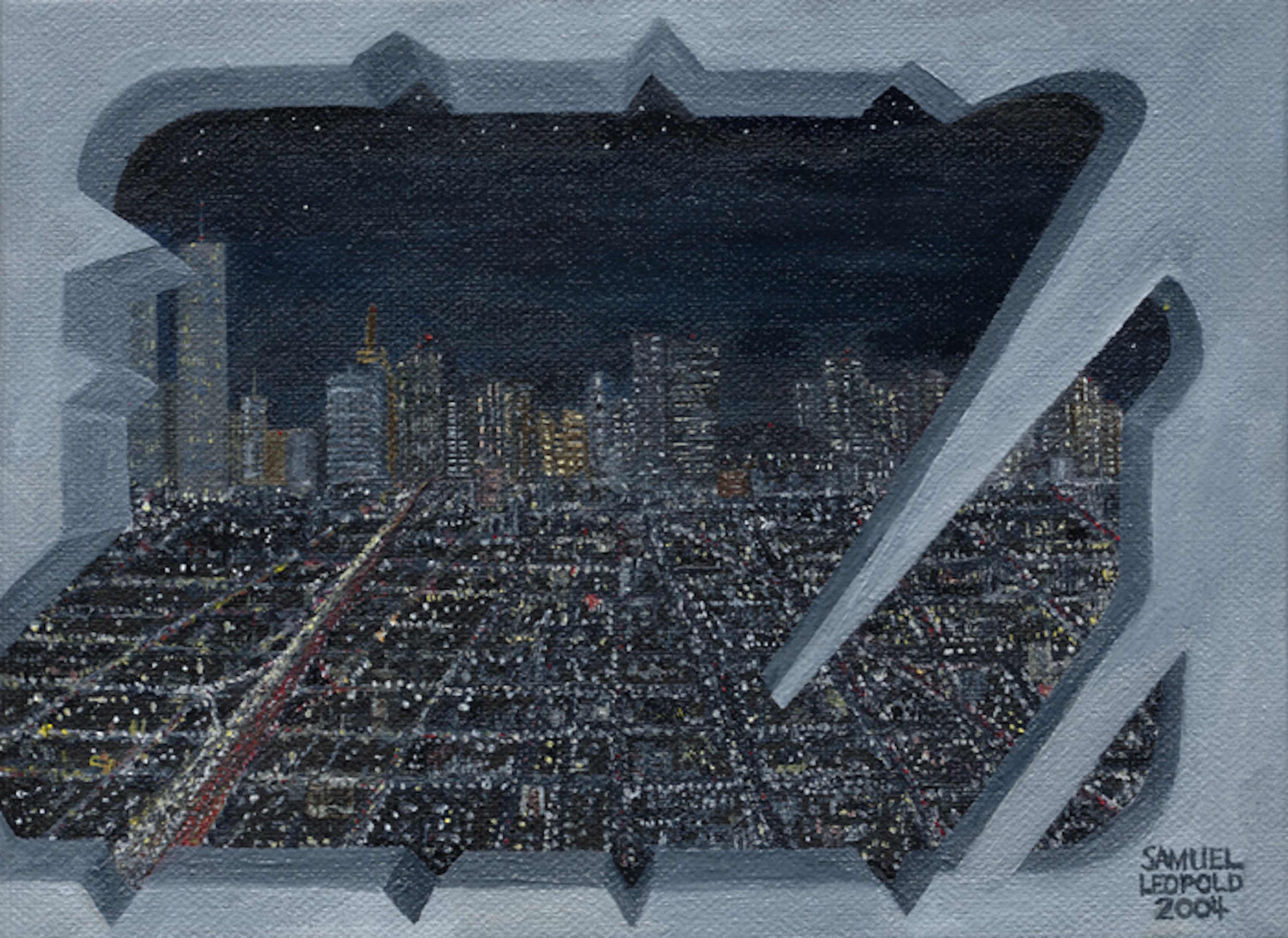Night Vision
5.5"x7.5" 14 cm x 19 cm
Oils on Canvas
2004