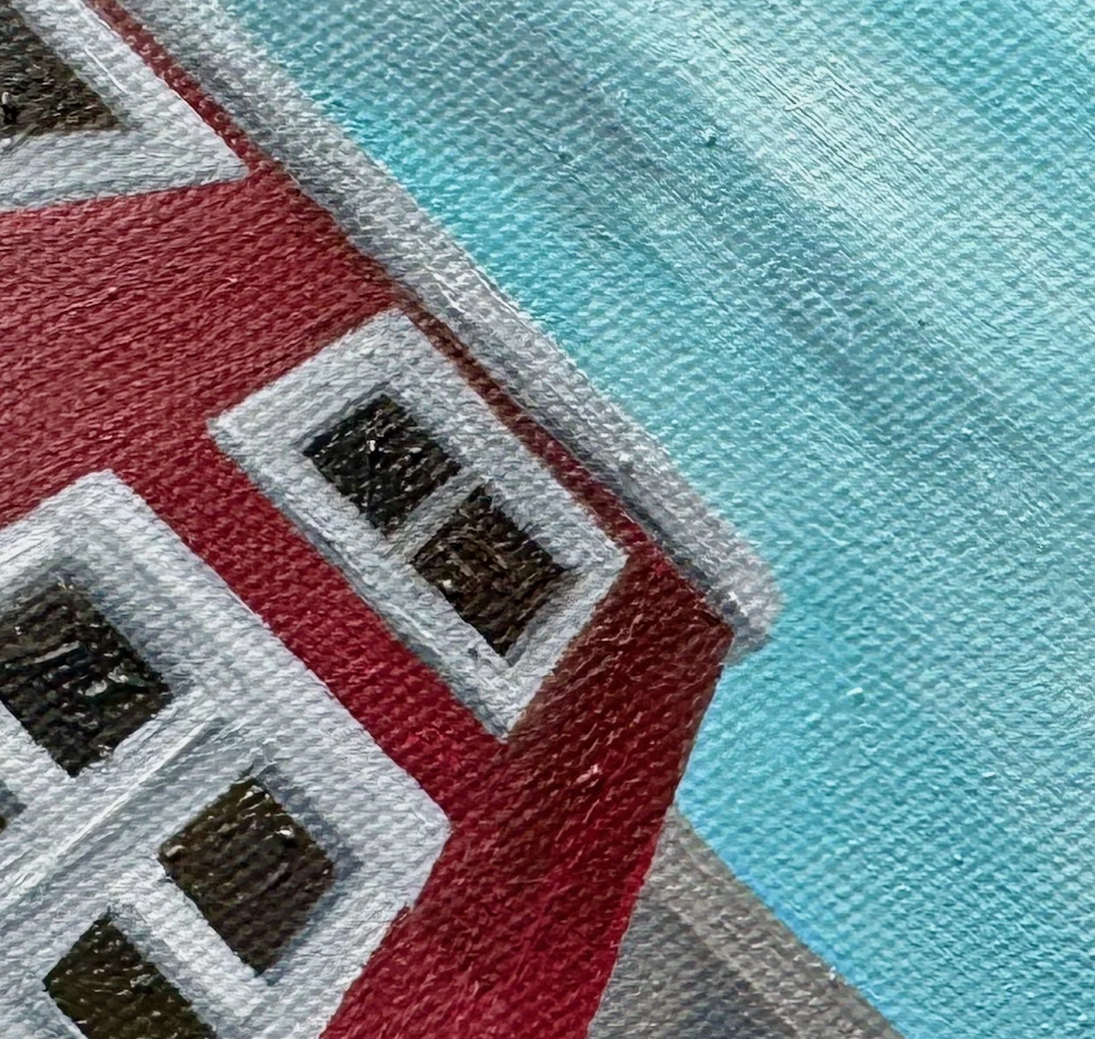 The Color of the Sky (Detail 2)
8"x8" 20.3 cm x 20.3 cm
Oils on Canvas
2024