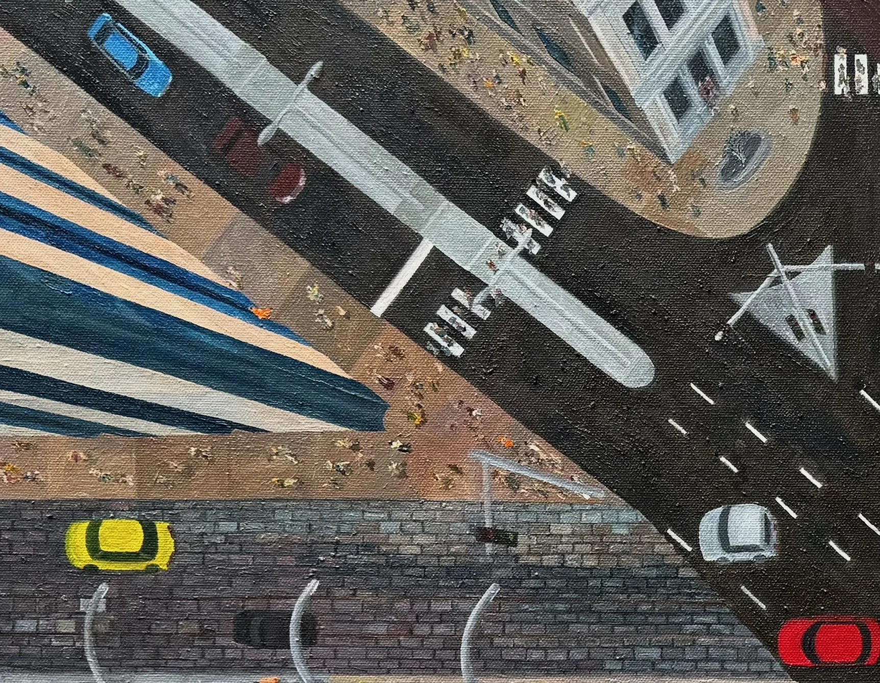 Cross-Connect
36"x48"   91 cm x 122 cm
Oils on Canvas
2024
Detail